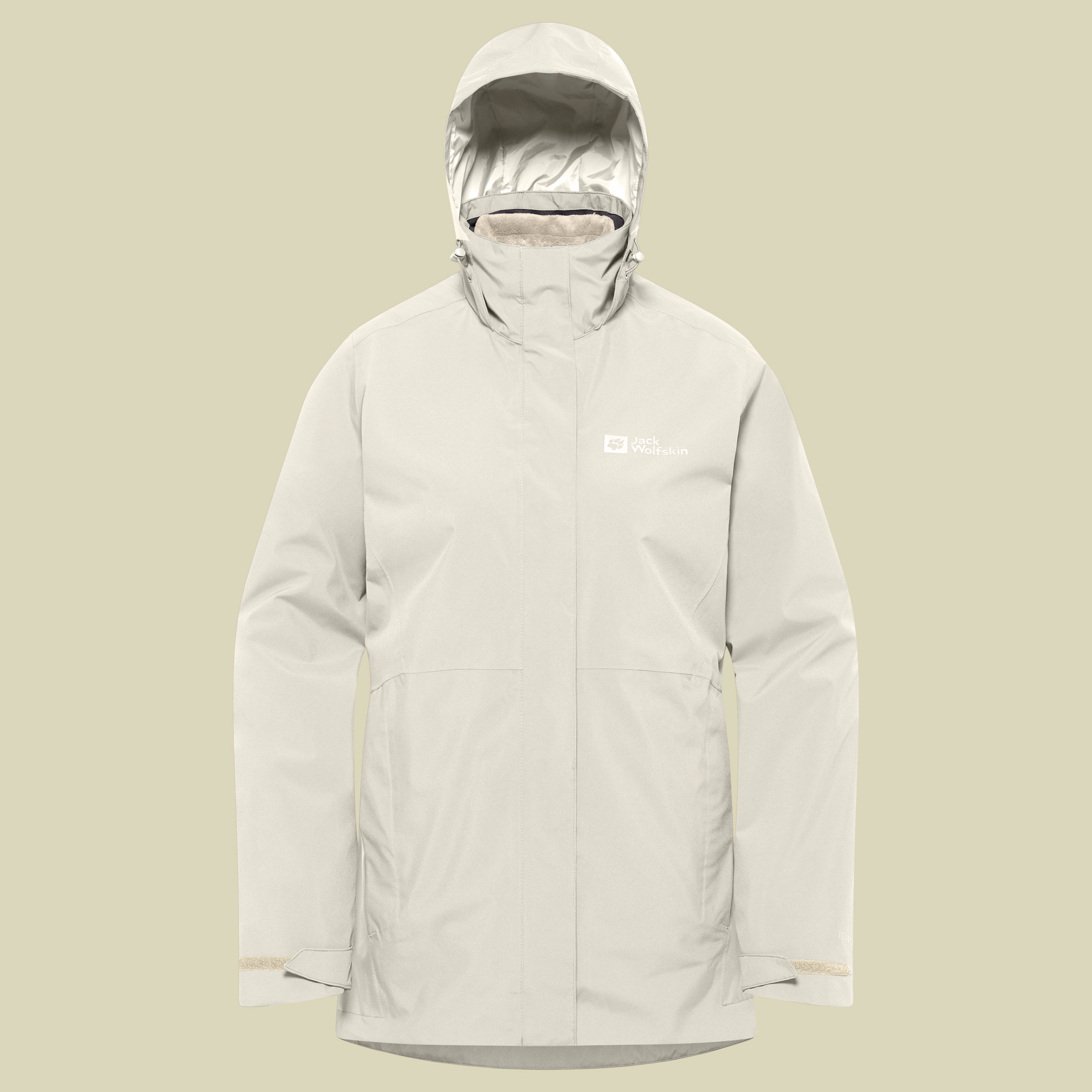 Rotwand 3IN1 Jacket Women L beige - seal