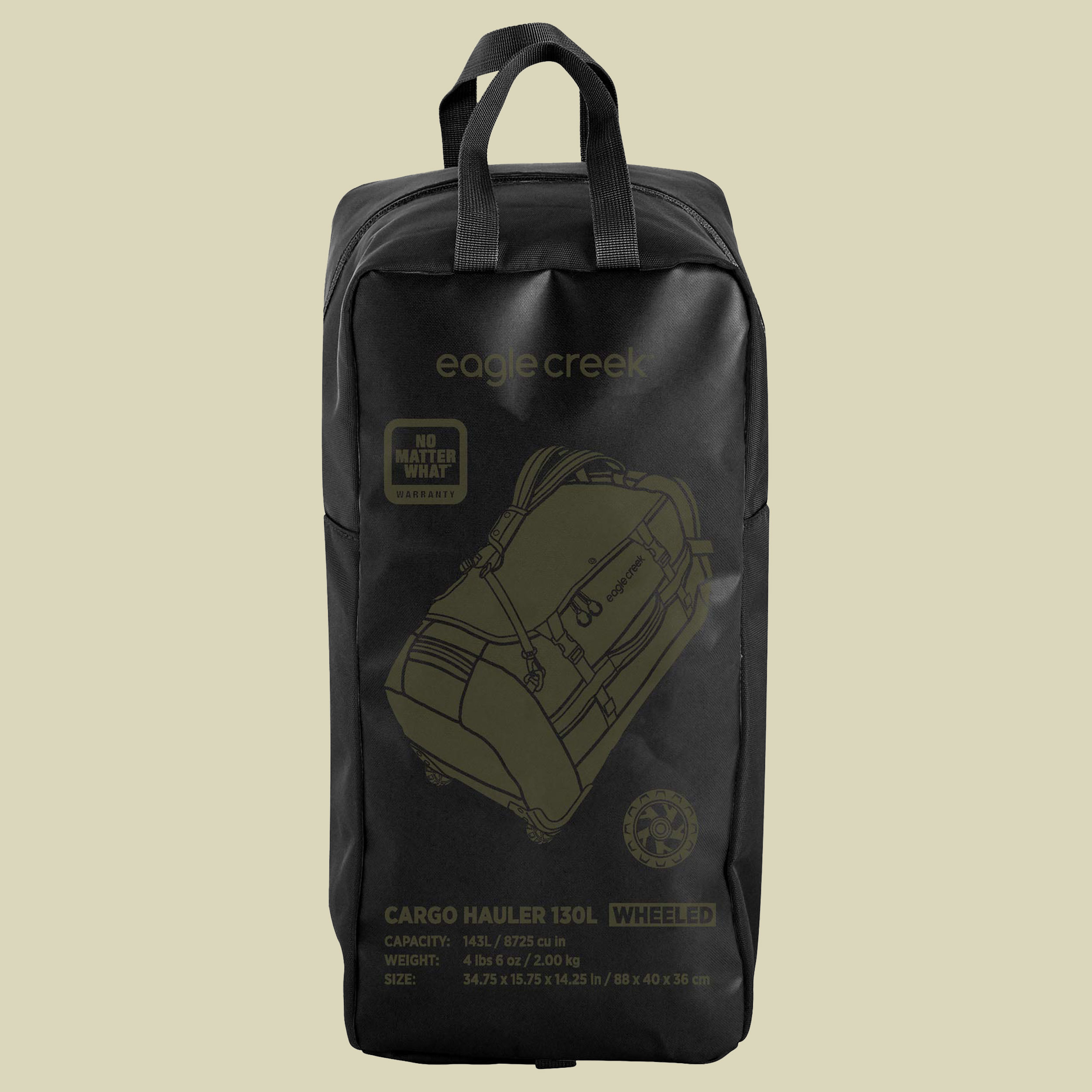 Cargo Hauler Wheeled Duffel 130L Volumen 130 Farbe jet black