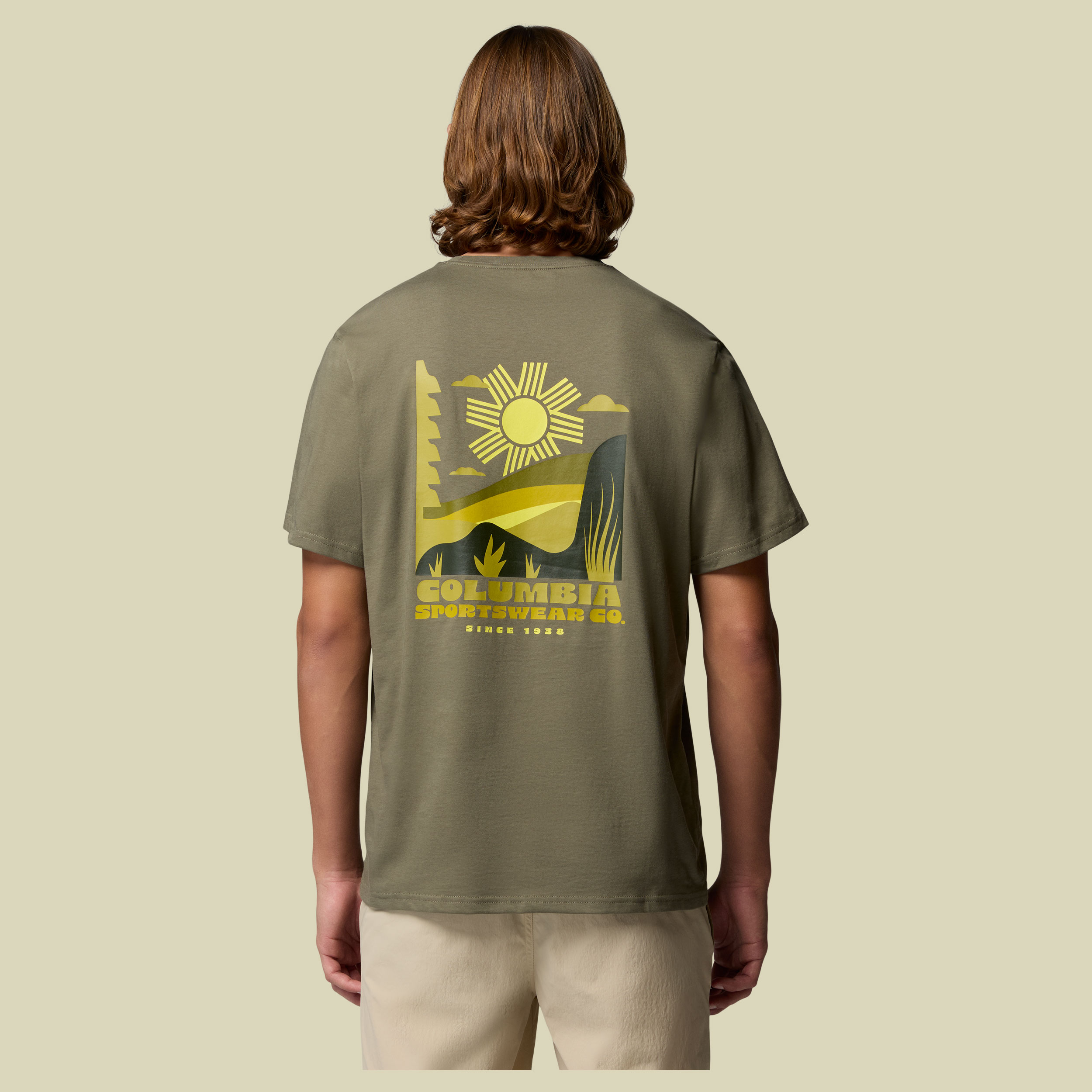 CSC Outdoor Back Graphic T-Shirt Men L grün - stone green
