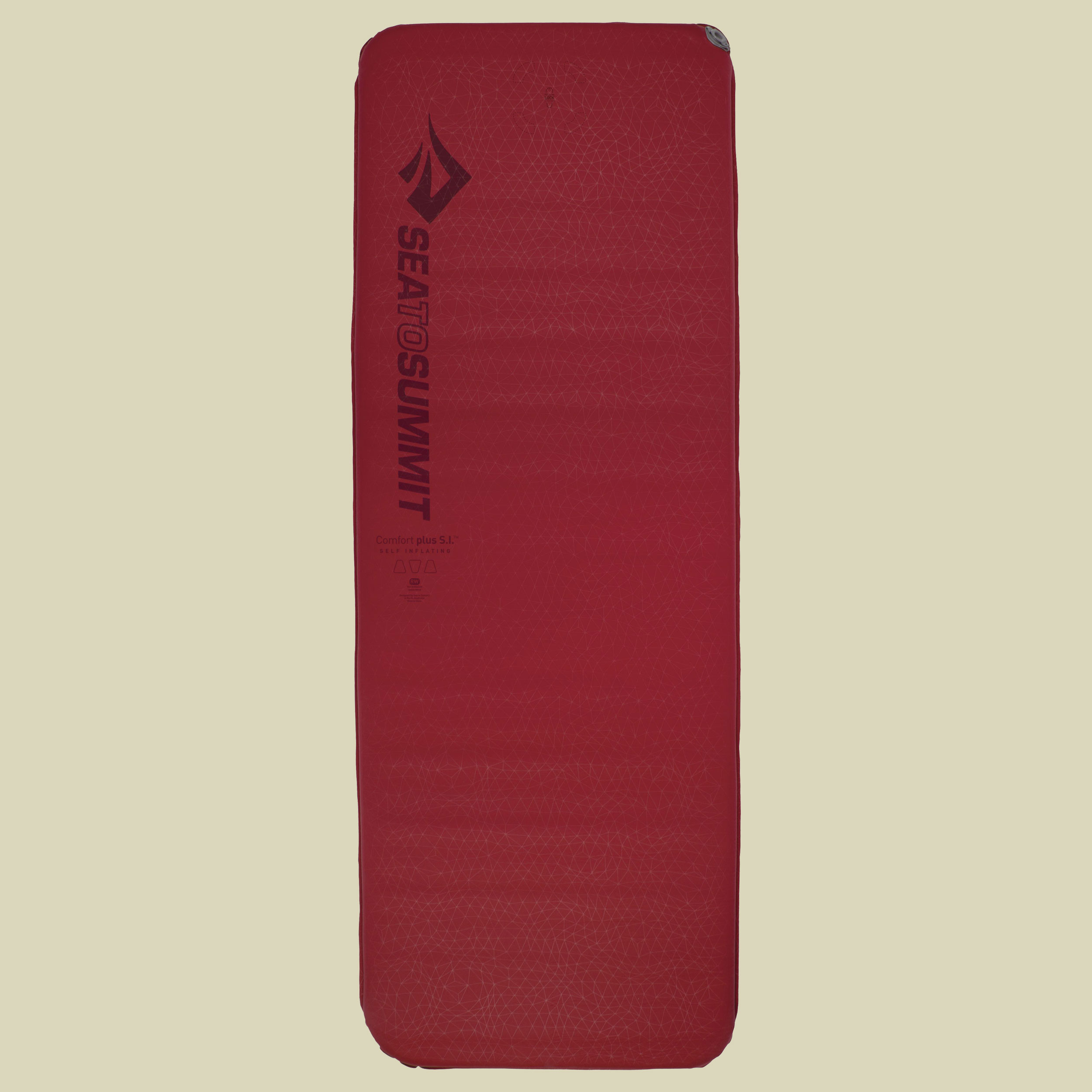 Comfort Plus S.I. Rectangular Regular Wide Liegefläche 183 x 64 cm Farbe red