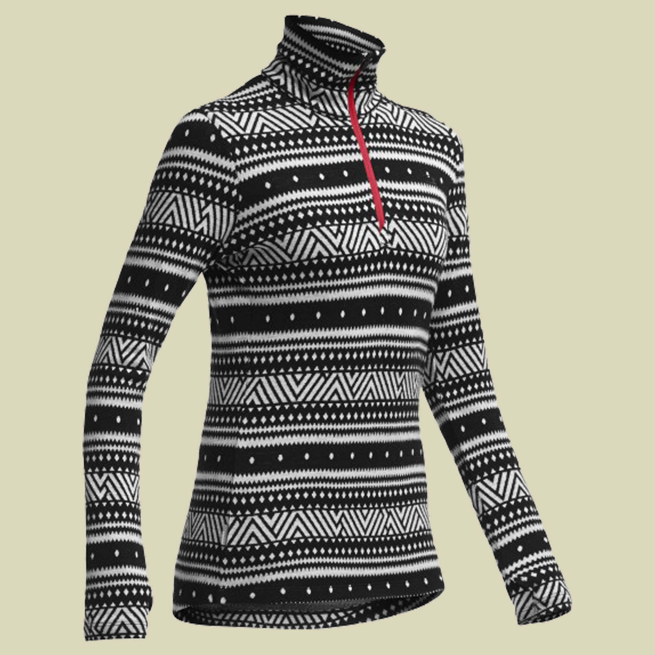 Vertex LS Half Zip  Größe S Farbe black/garnet