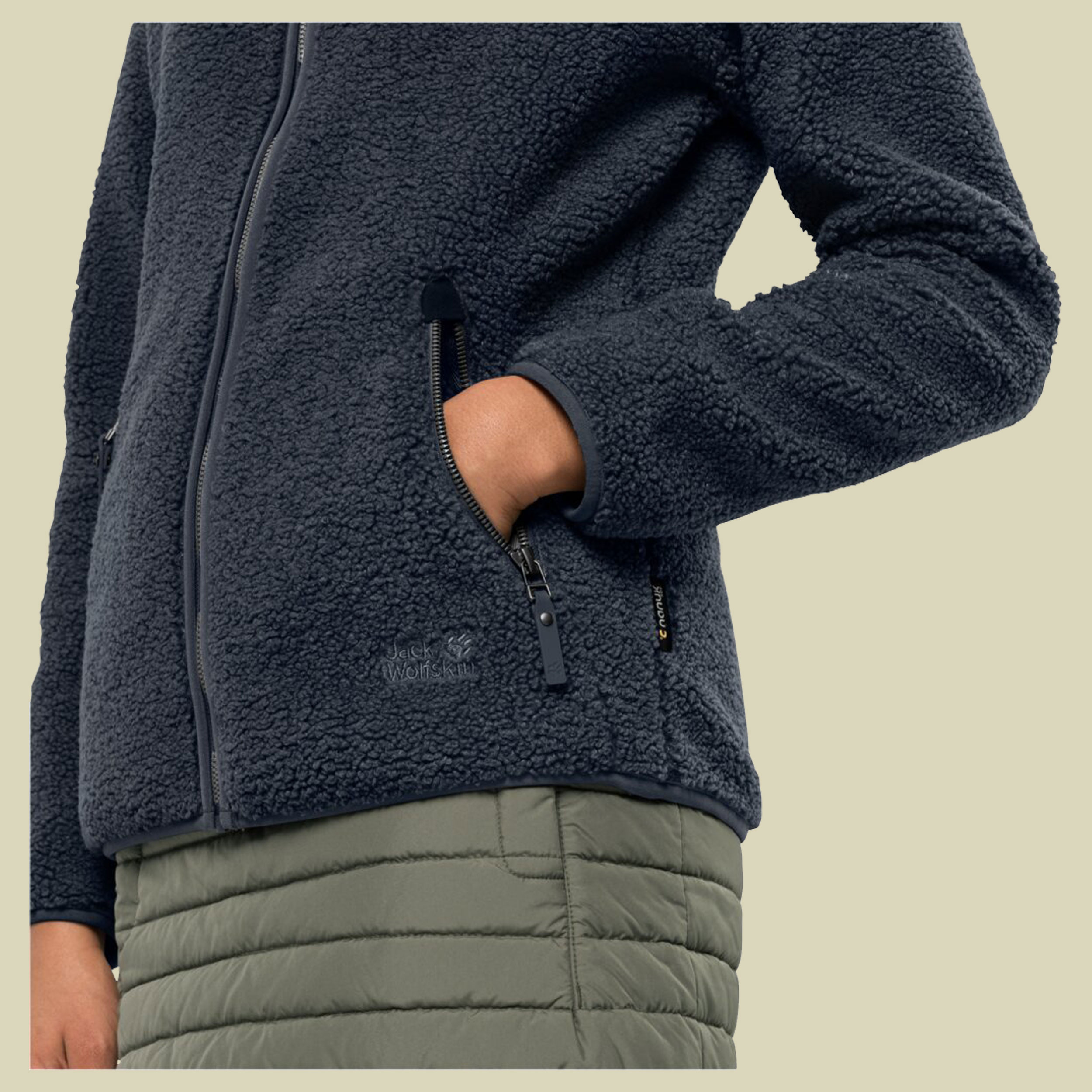 High Curl Jacket Women Größe XL Farbe night blue