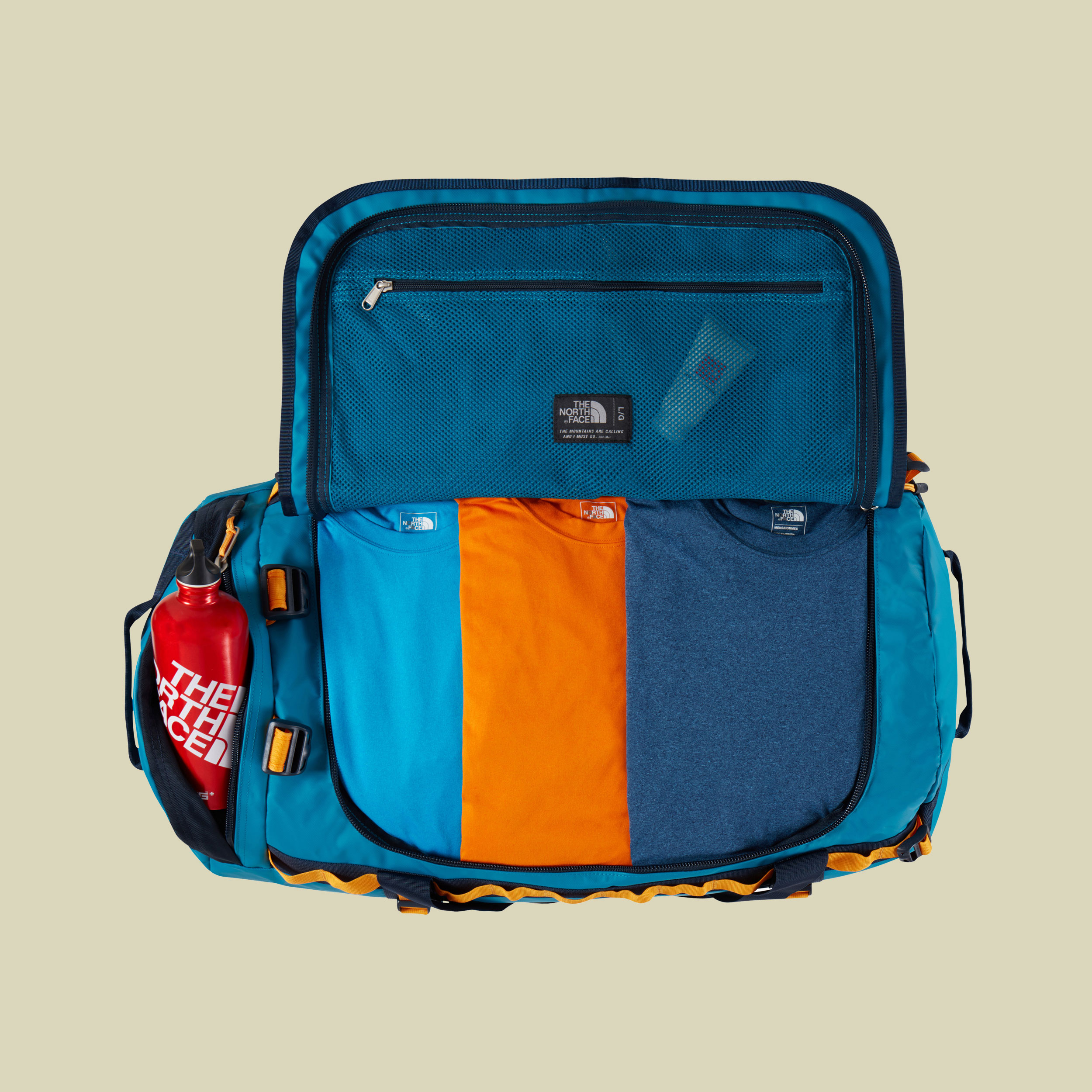 Base Camp Duffel L Volumen 95 Farbe crystal teal/urban navy