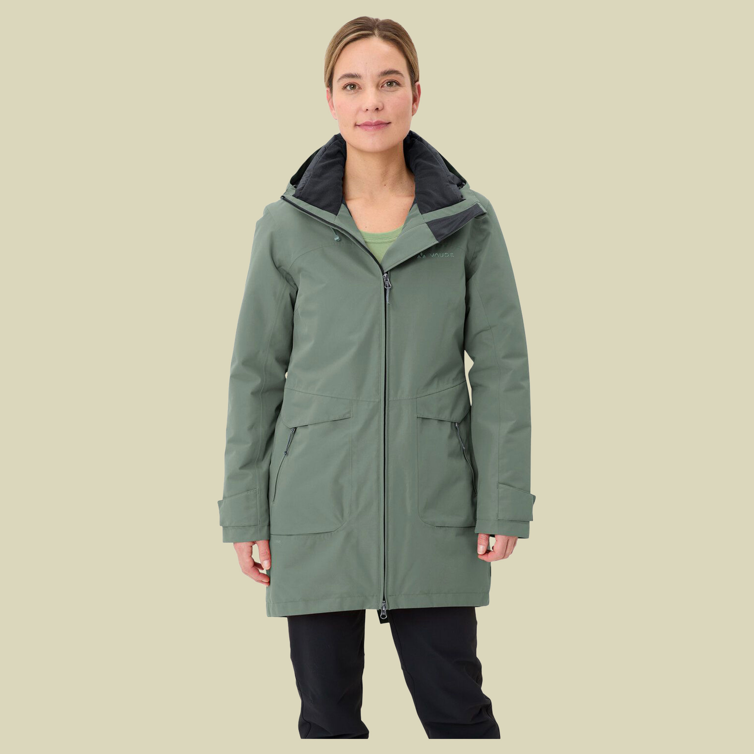 Skomer Winter Parka III Women 44 grün - agave