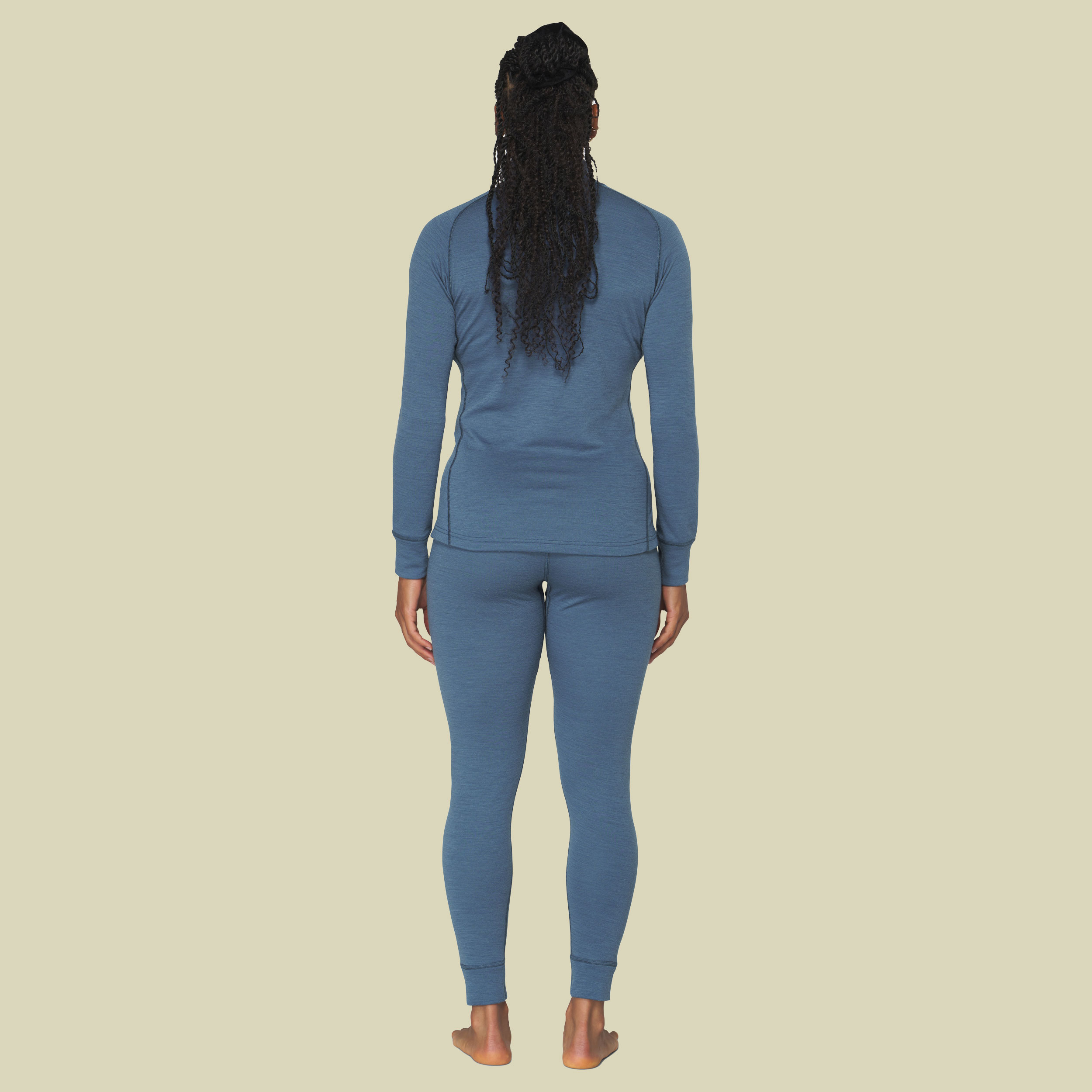 Duo Active Merino 205 Zip Neck Woman blau XL - berry