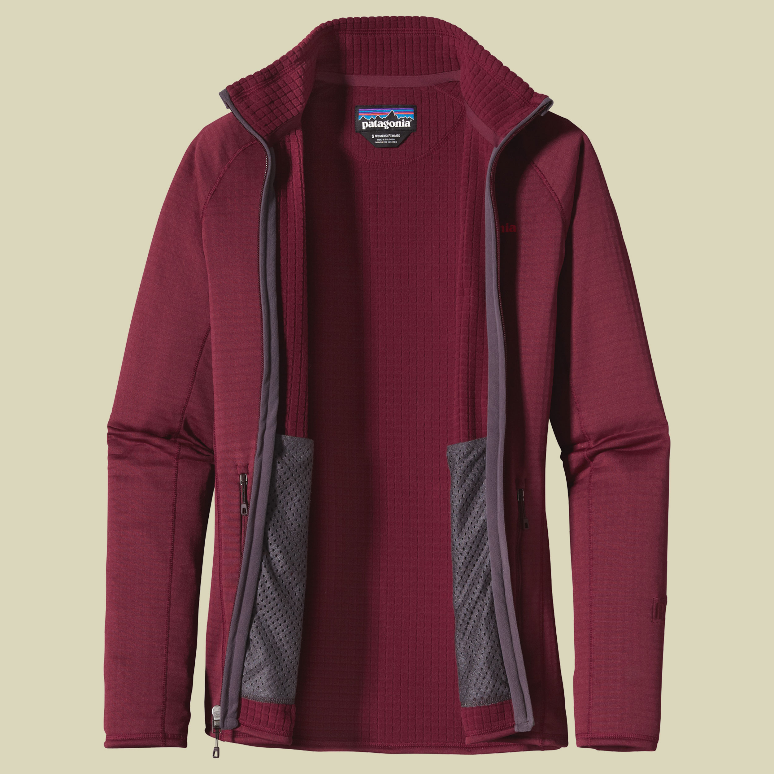 R1 Full-Zip Jacket Women Größe S Farbe Oxblood Red