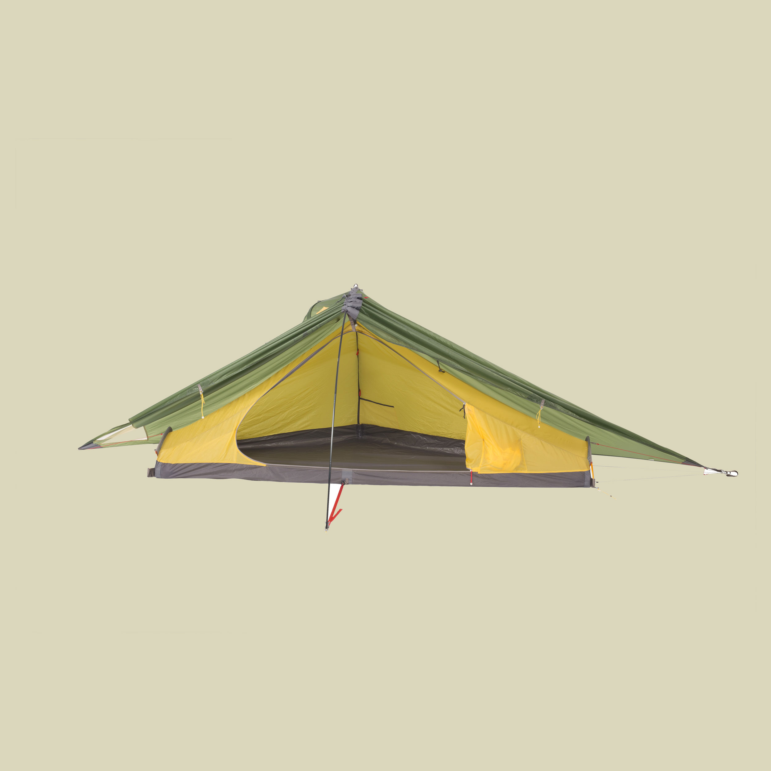 Vela I Extreme 1-Personen-Trekkingzelt Farbe green