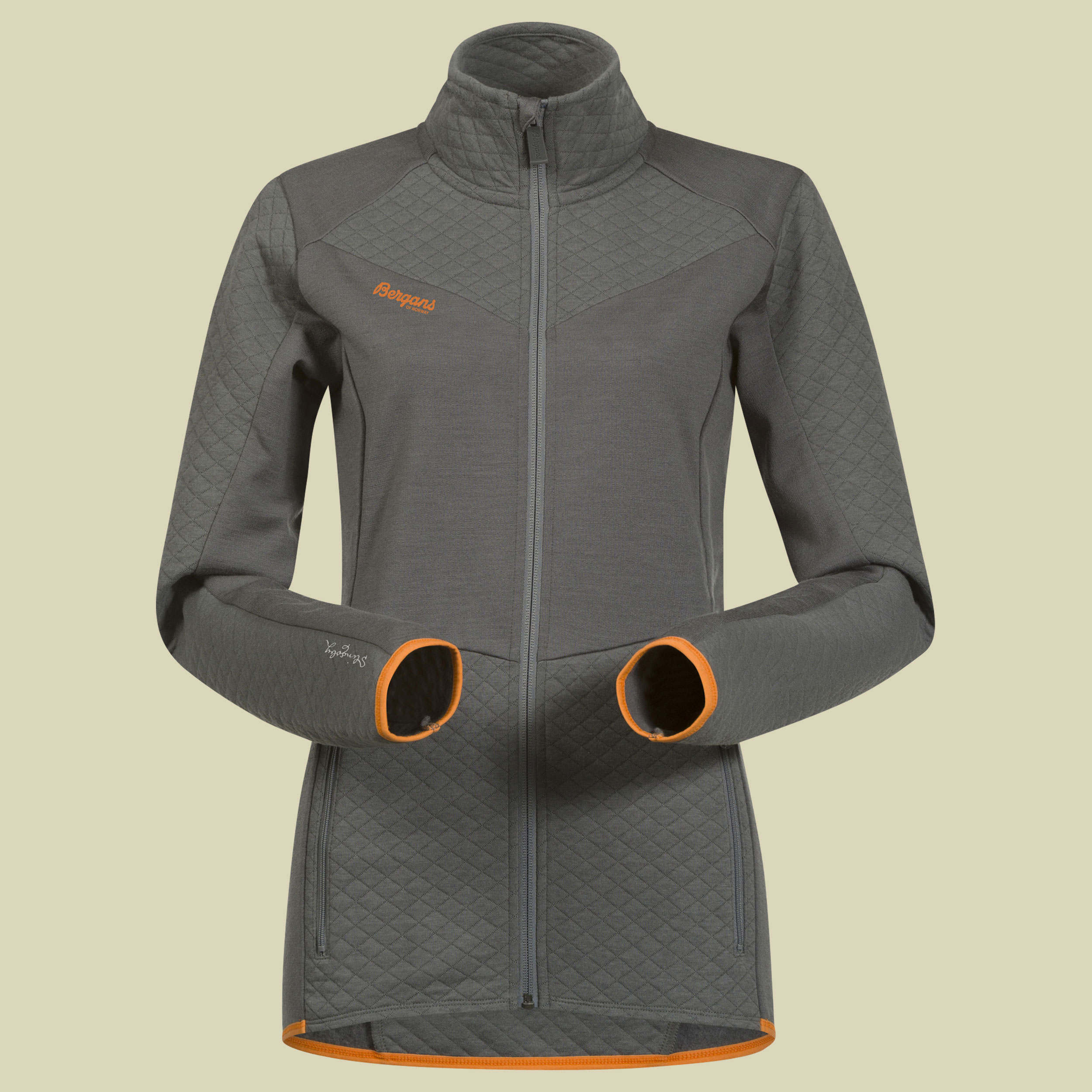 Middagstind Lady Jacket Größe XS Farbe solid grey/pumpkin
