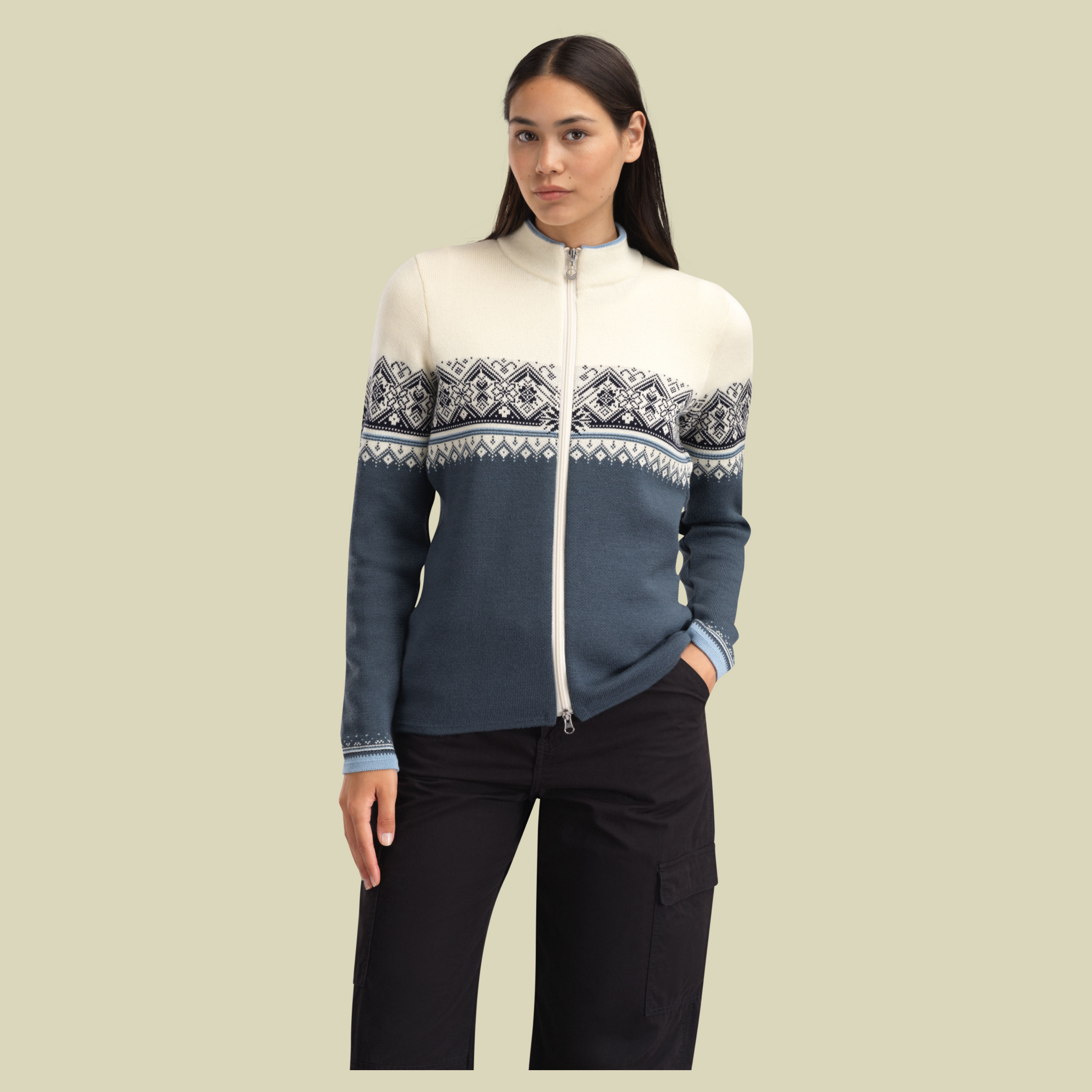 Mortiz Fem. Jacket Women XL mehrfarbig1 - steel offwhite navy