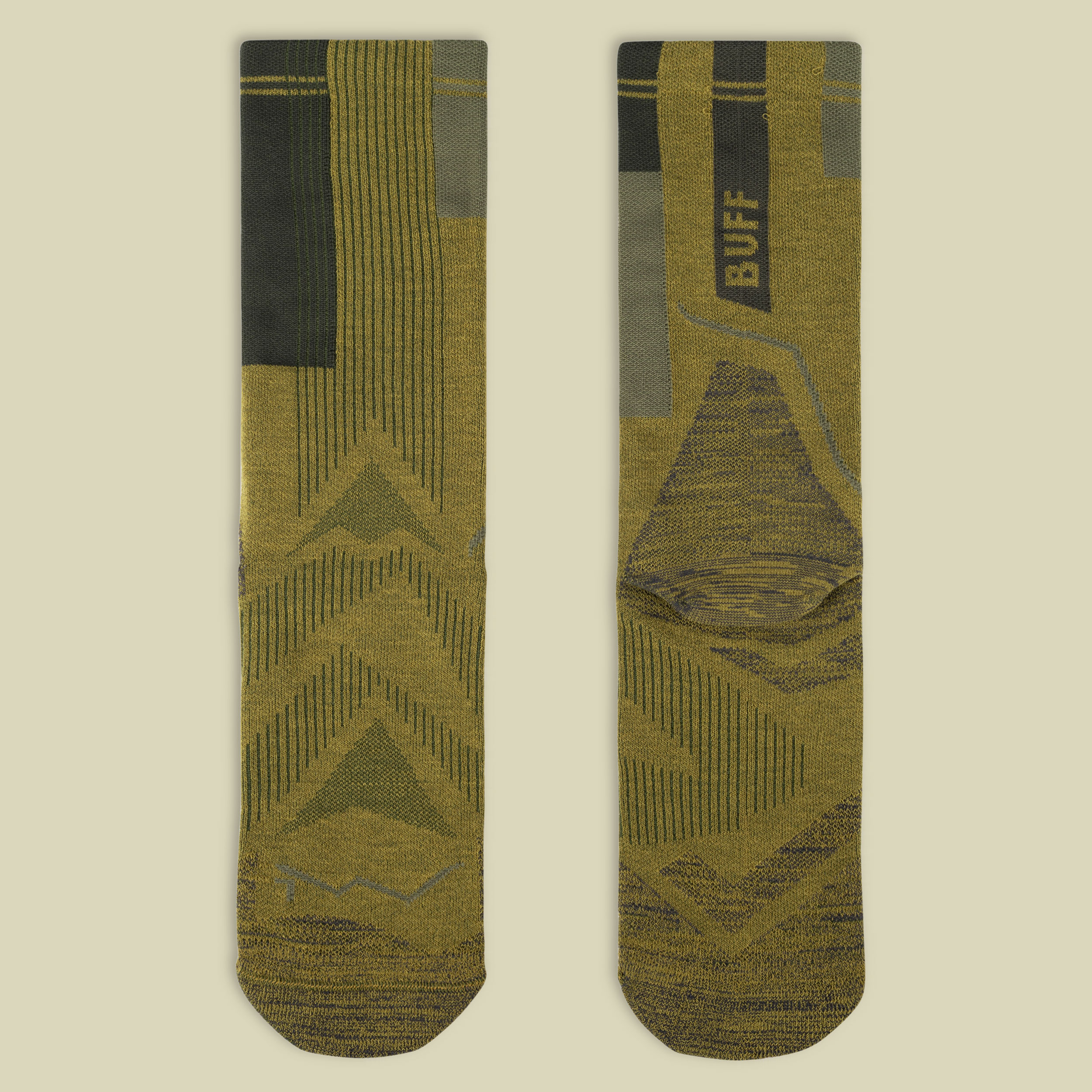 CoolNet Crew Socken XL (45-47) grün - CC khaki