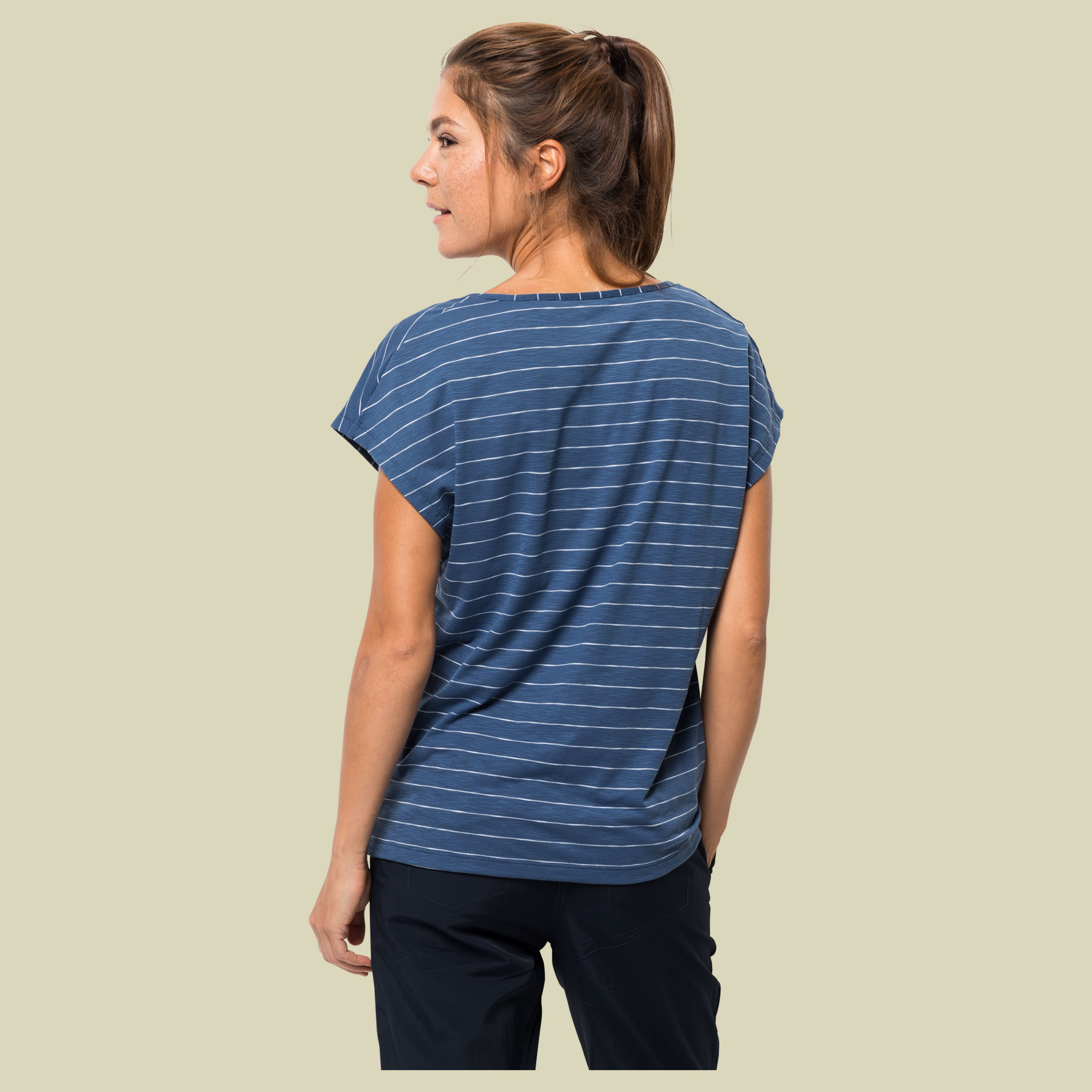 Travel Striped T Women Größe L Farbe ocean wave stripes