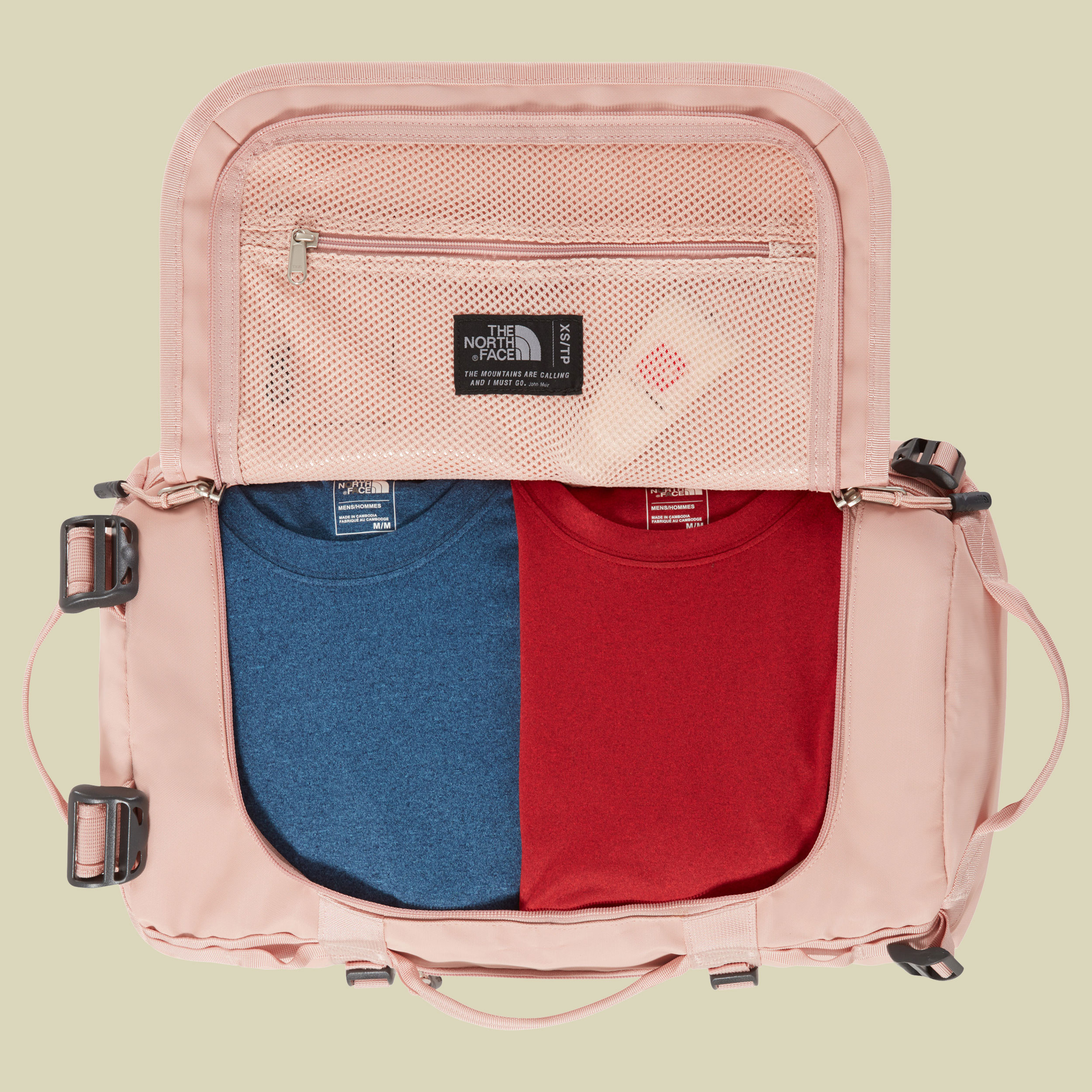 Base Camp Duffel XS Volumen 31 Farbe misty rose/misty rose