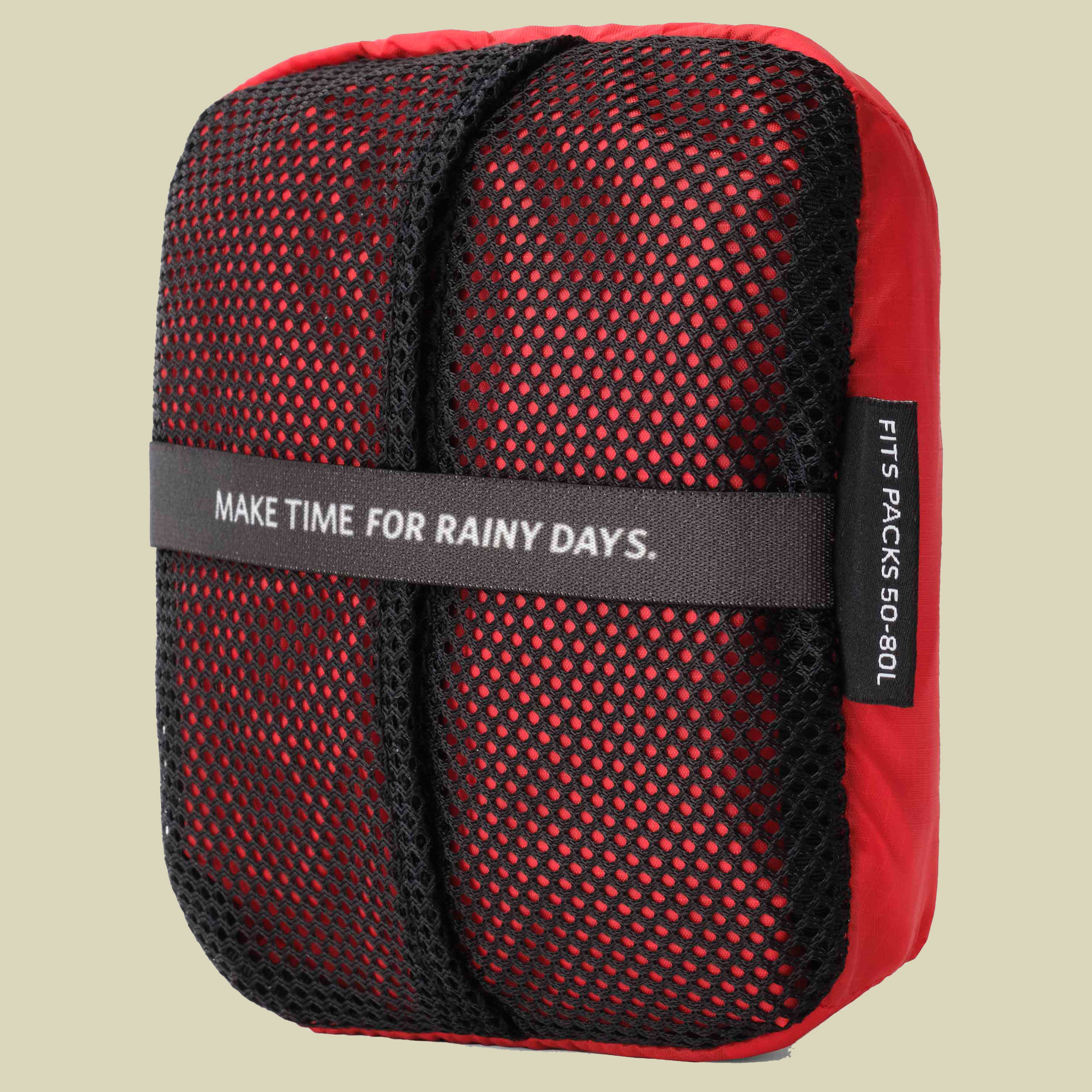 Raincover rot 50-80 L - beaming red