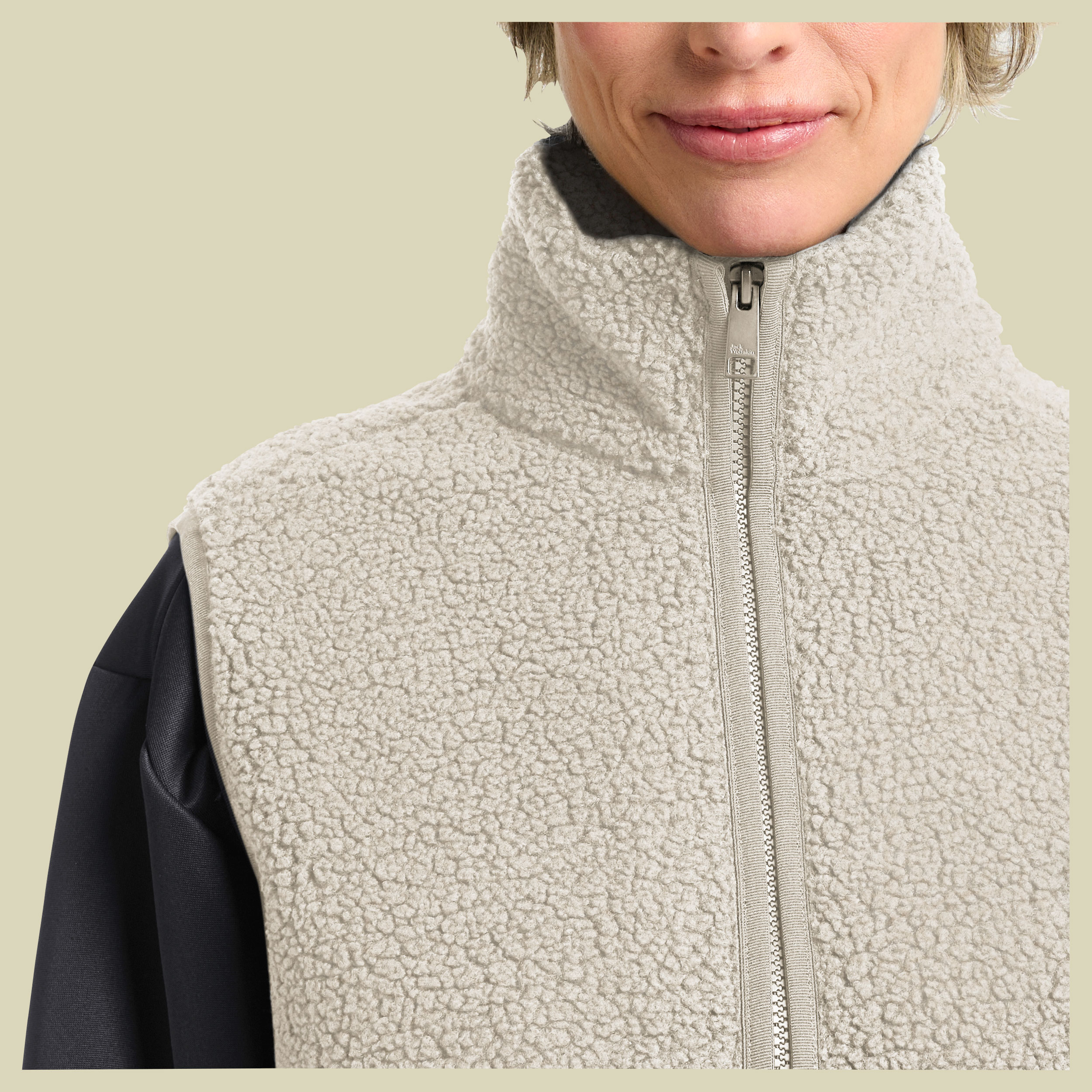 High Curl Vest Women beige II XL - pale sand