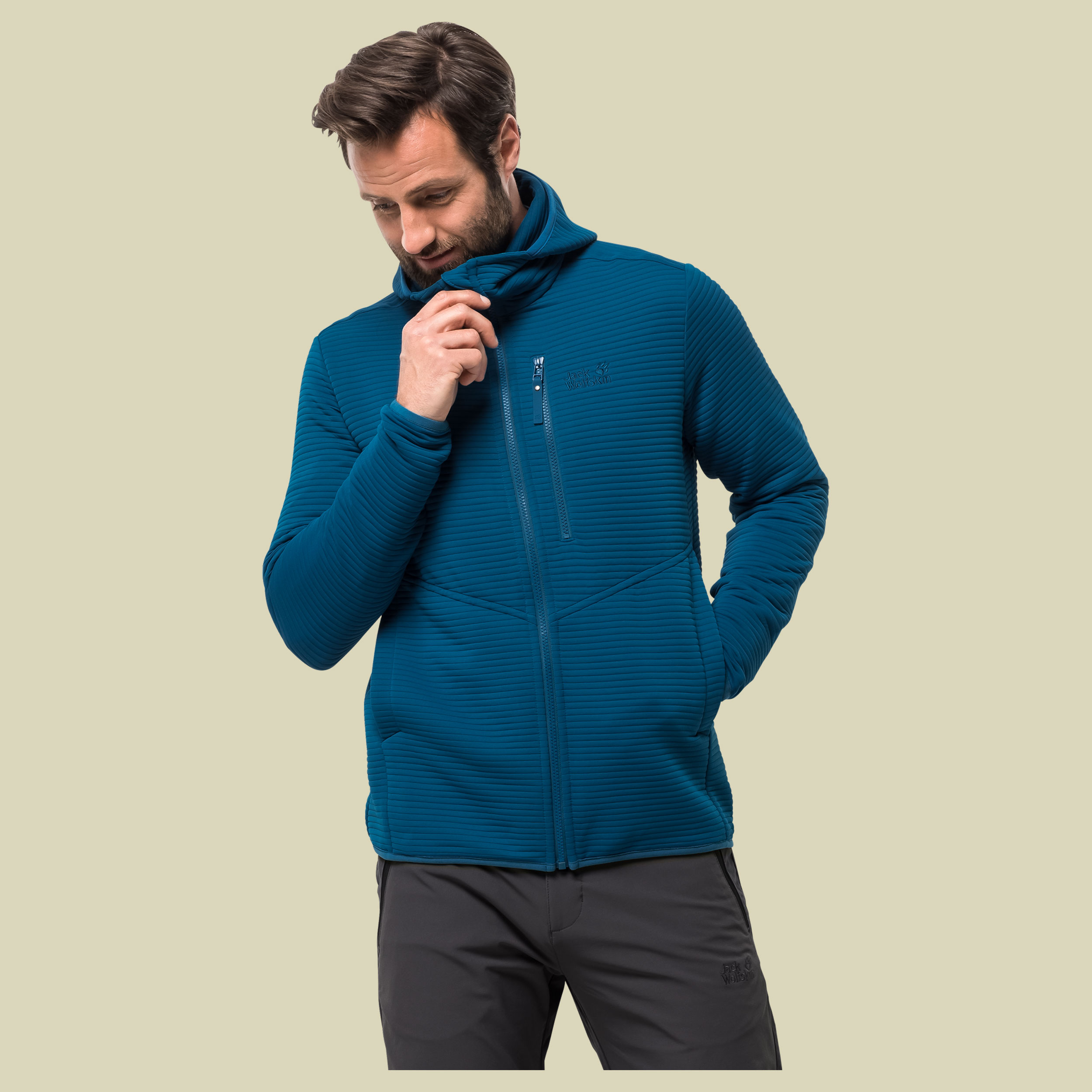 Modesto Hooded Jacket Men Größe L Farbe glacier blue