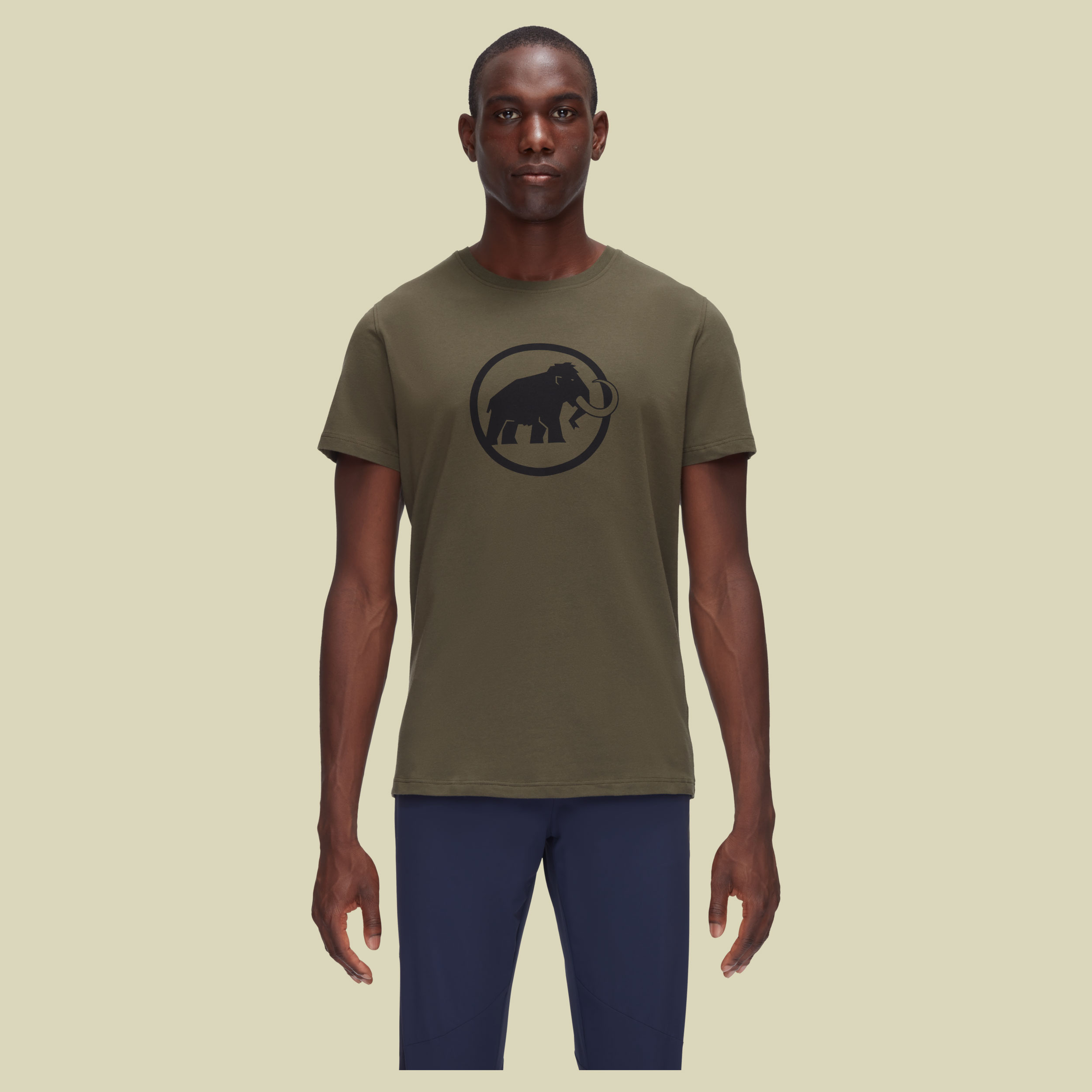 Classic T-Shirt Men mit Logo-Print Größe S Farbe iguana