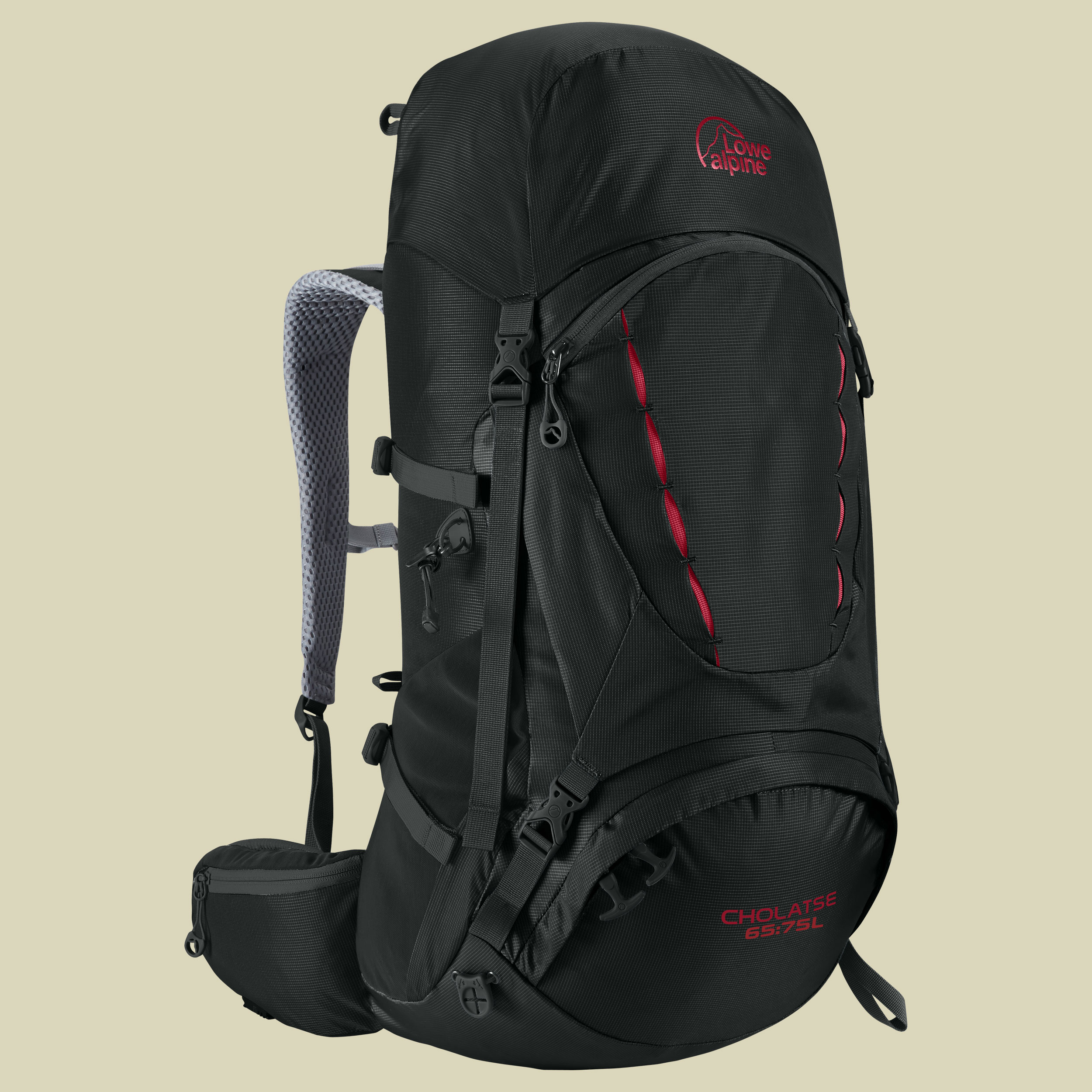 Cholatse 65:75   Volumen 65 L + 10 L Farbe black