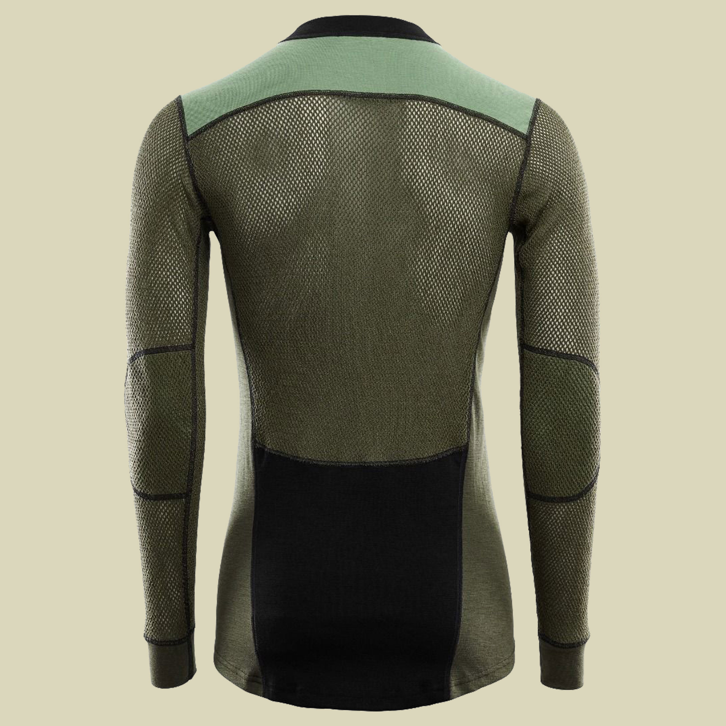 Woolnet Hybrid Crew Neck Men Größe M  Farbe jetblack/olive/dill