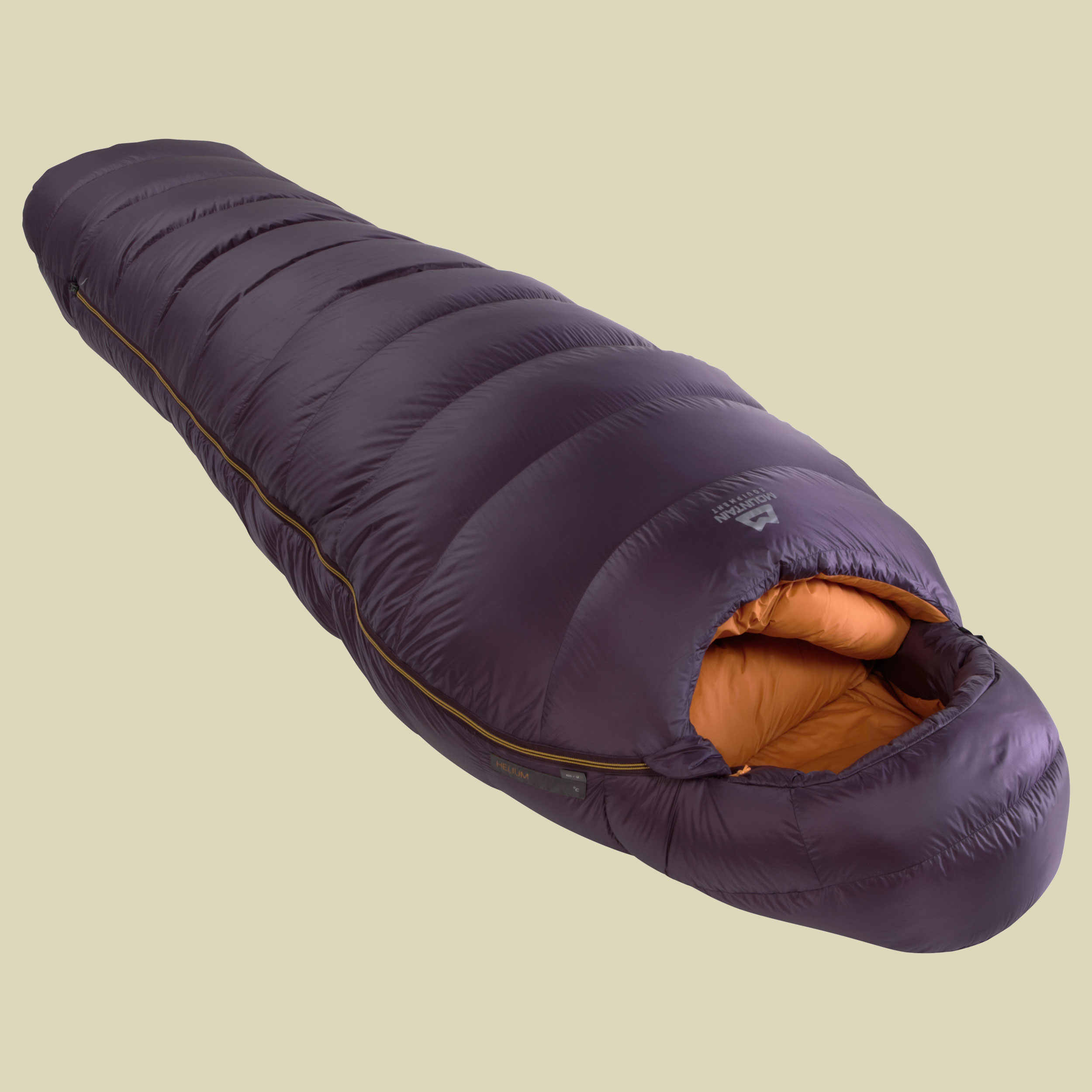 Helium 800 Women bis Körpergröße Schlafsack 175 cm cm Farbe blackberry, Reißverschluss Schlafsack links