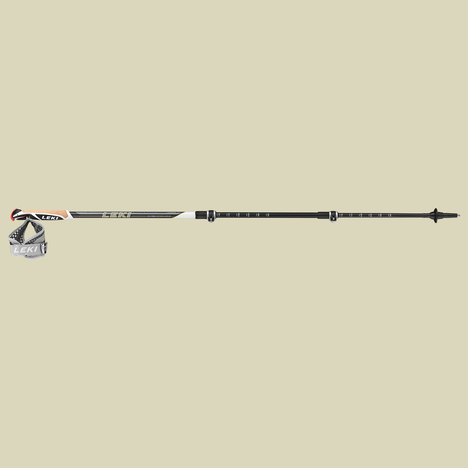 Traveller Carbon Länge 90-130 cm Farbe anthracite-white-limegreen