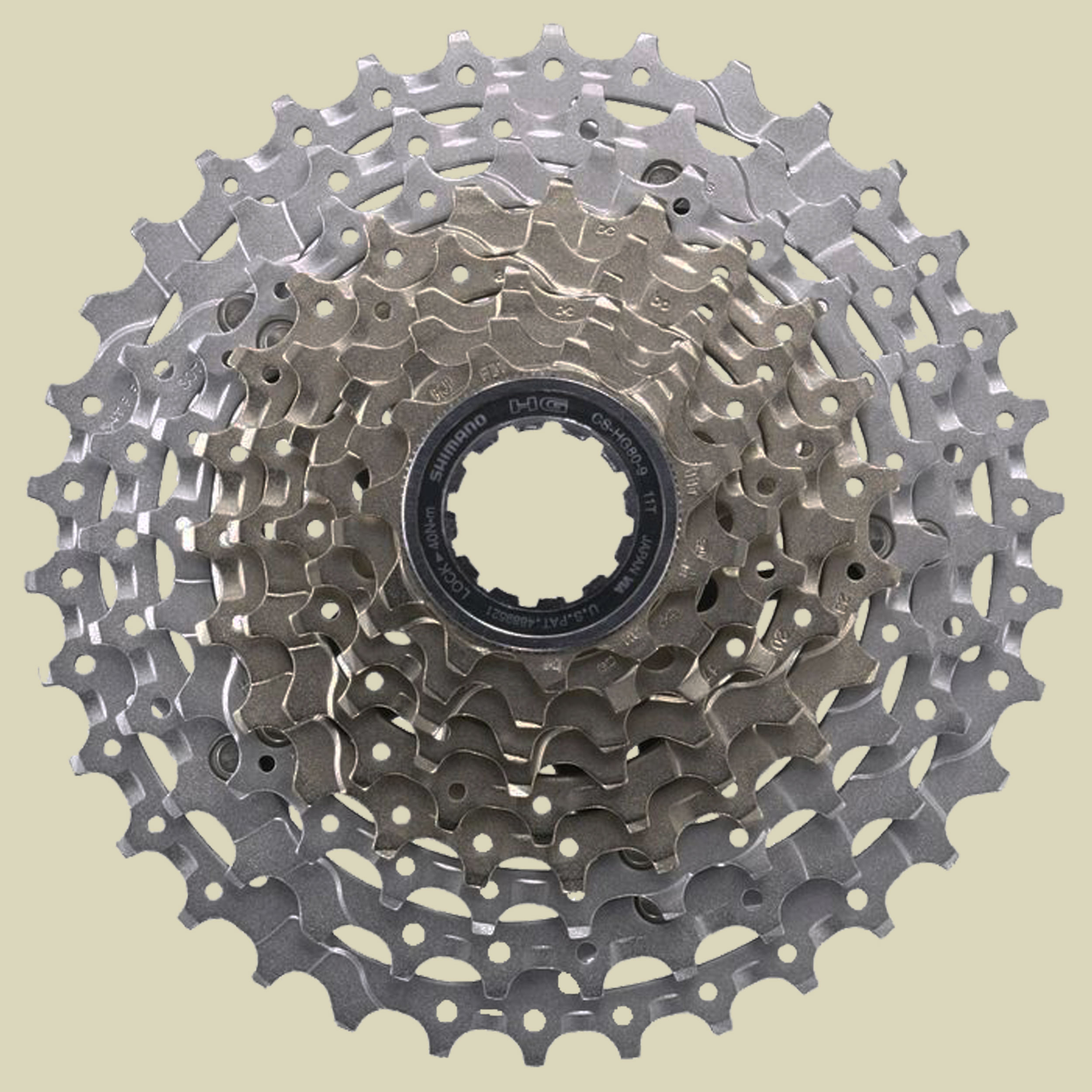Shimano Kassette SLX HG80 11-32 Zähne für 9 fach Farbe silber/pearl-bright
