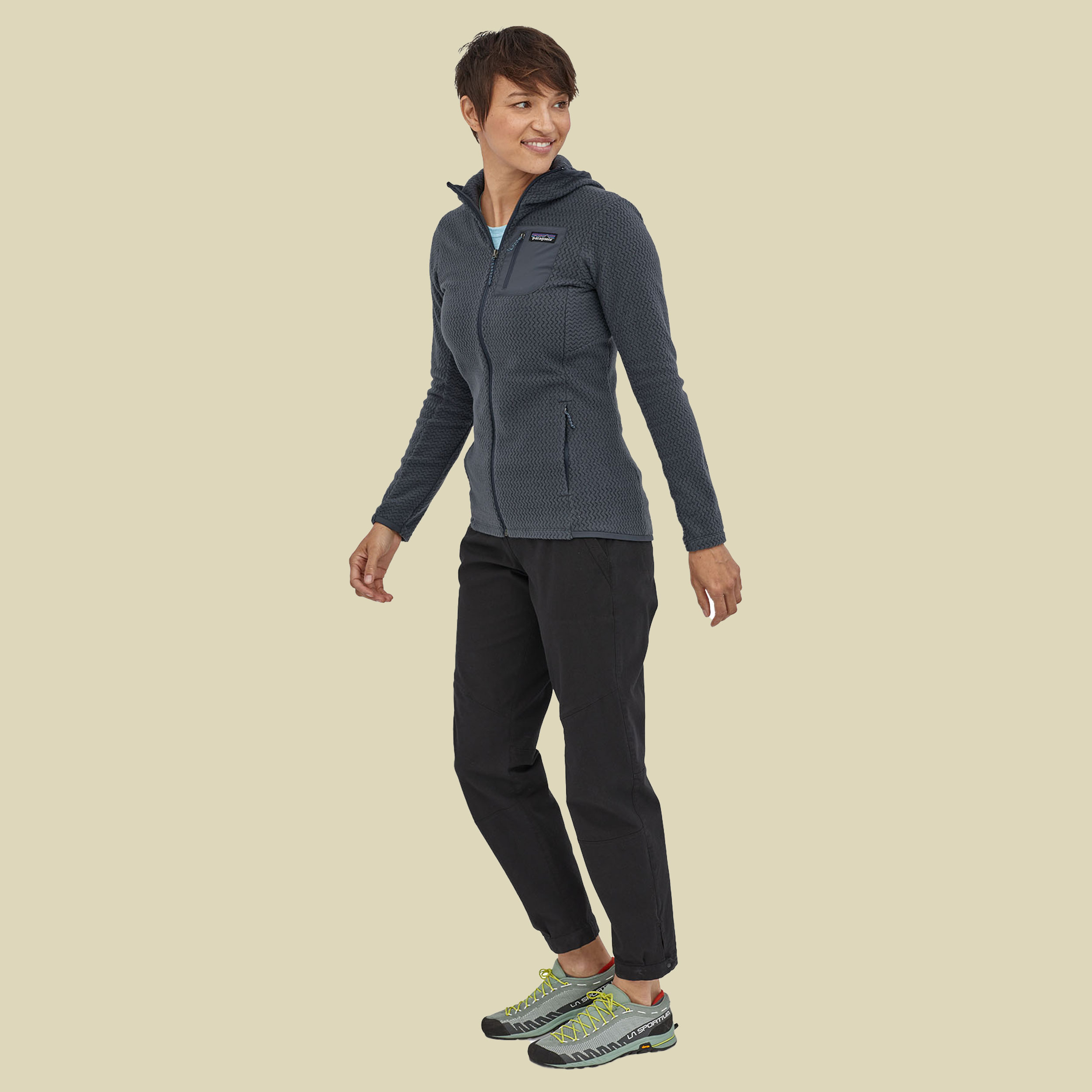 R1 Air Full-Zip Hoody Women Größe XS Farbe Smolder Blue