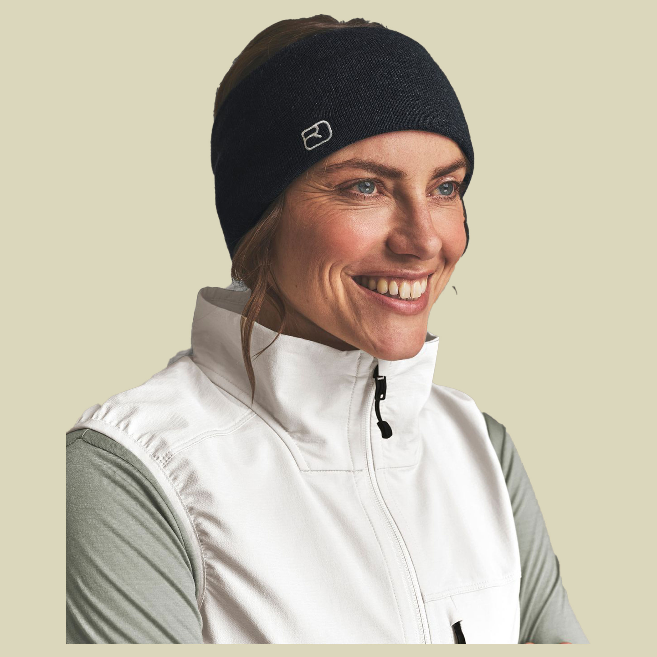 Wonderwool Headband one size schwarz - black raven blend