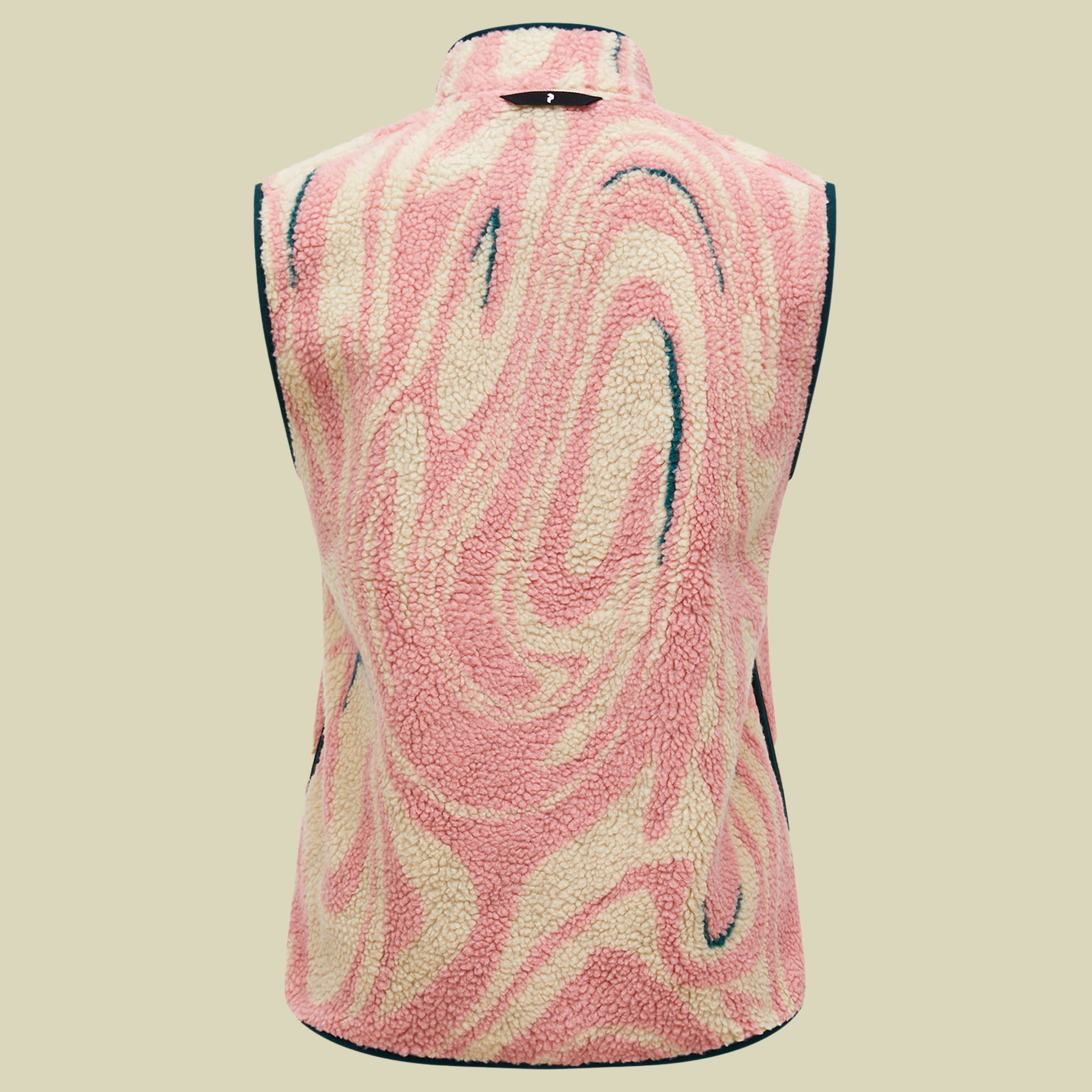 Graphic Pile Vest Women S mehrfarbig - Farbe topo swirl