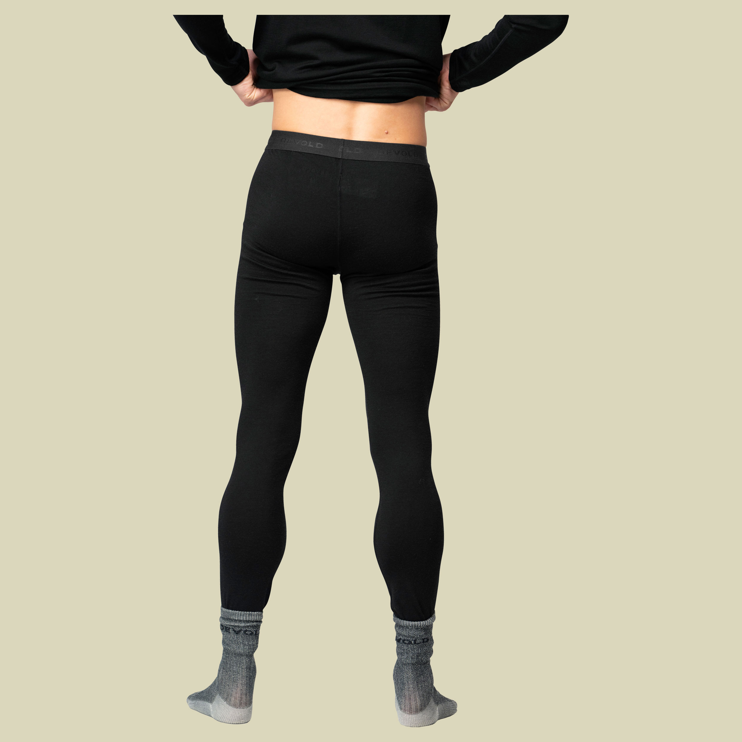 Breeze Plus Merino 200 Longs Men XXL schwarz - black