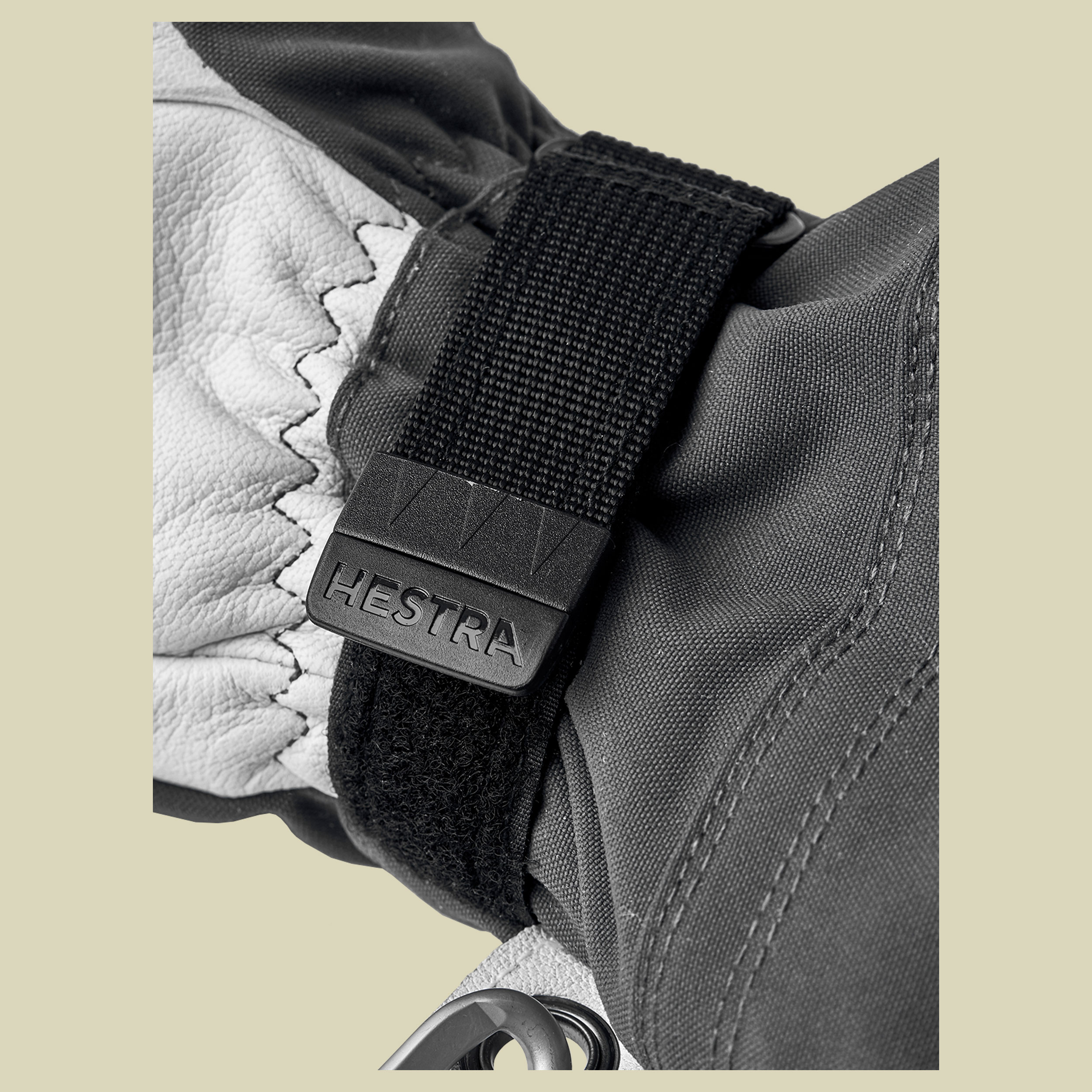 Army Leather Heli Ski 3-Finger Größe 7 Farbe grey