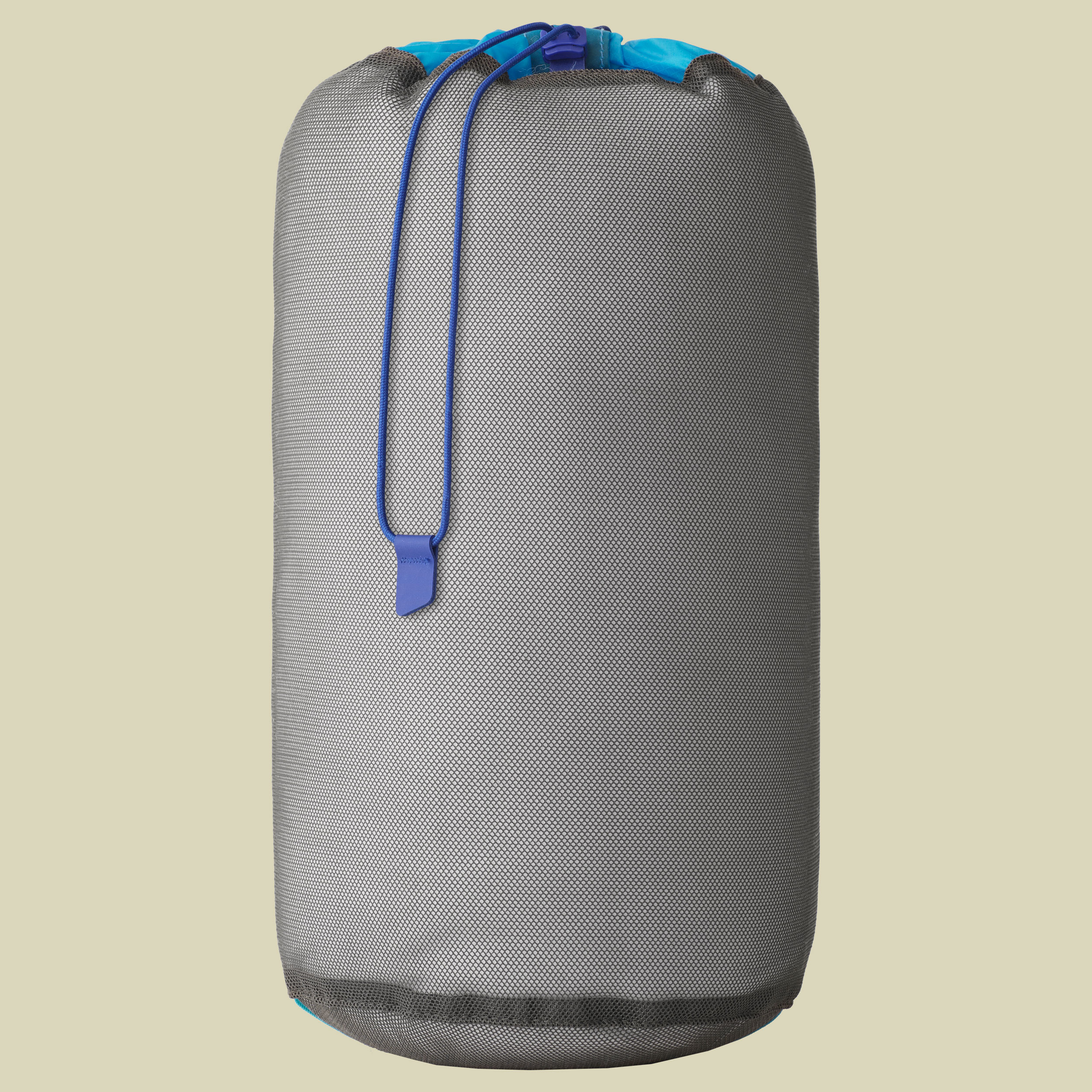 Mesh Stuff Sack 8L grau - beluga (blue atoll top)