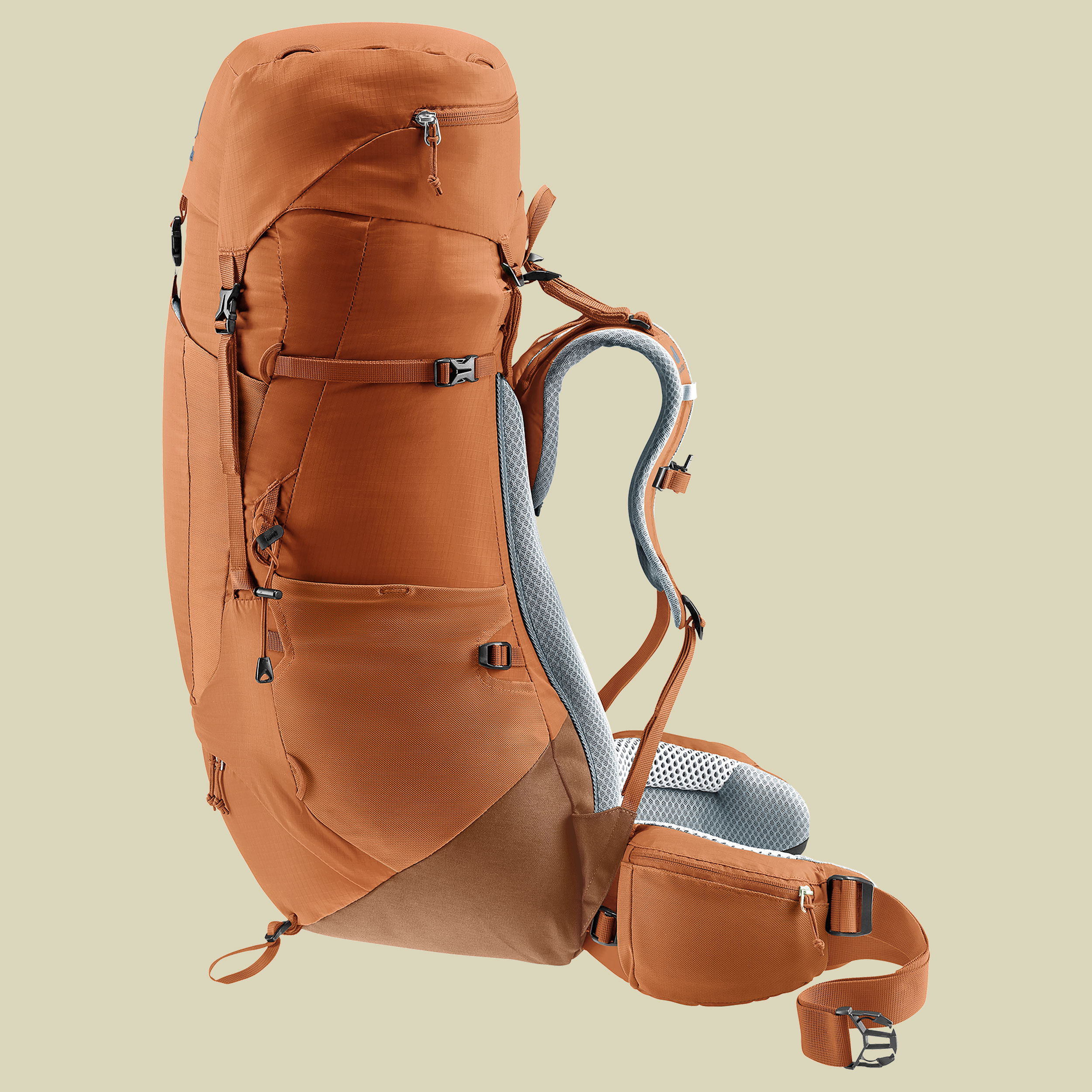 Aircontact Lite 45 + 10 SL Women orange 45 L + 10 L - pecan-mocha