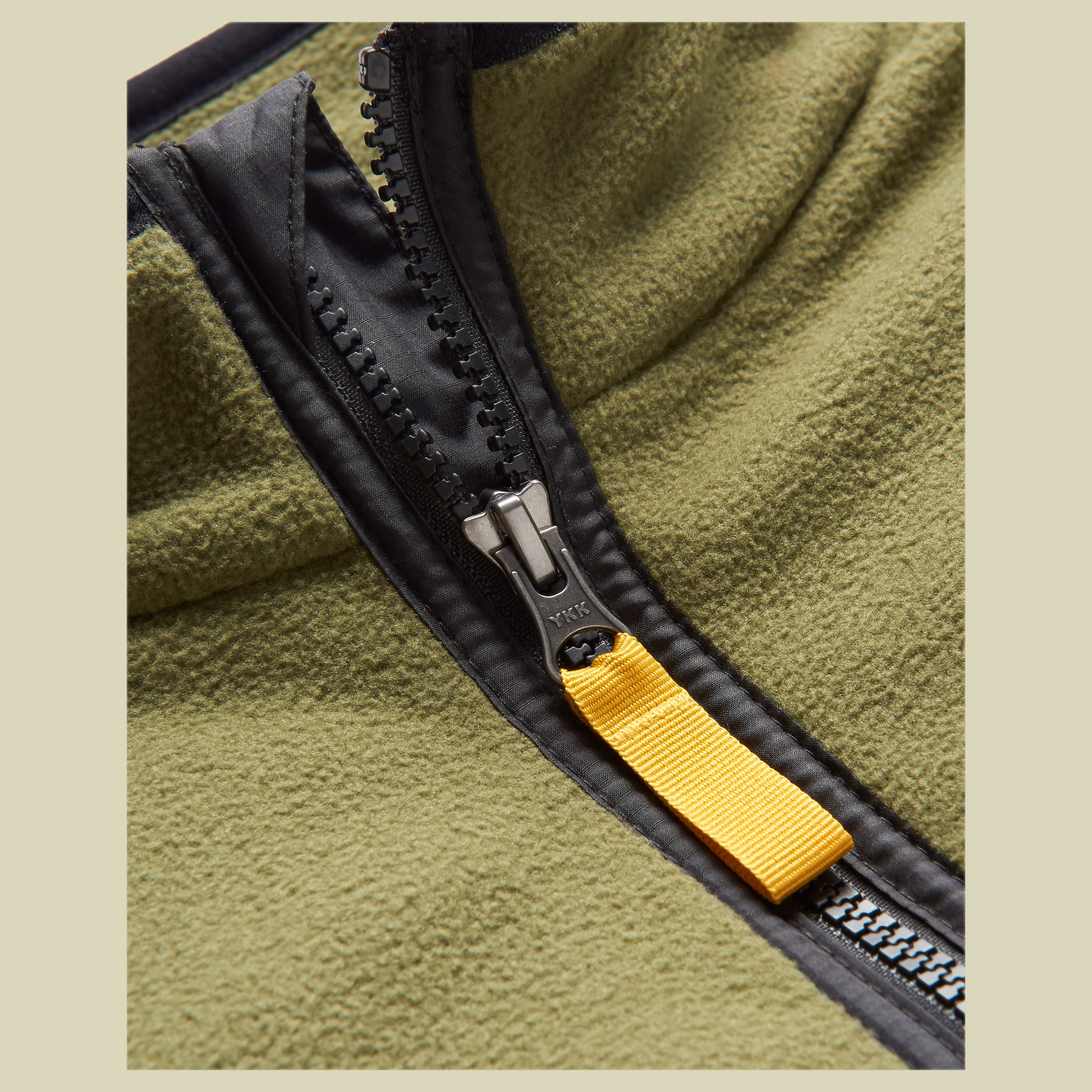 Set Off Recycled Polar 1/4 Zip Fleece Men XL grün - khaki