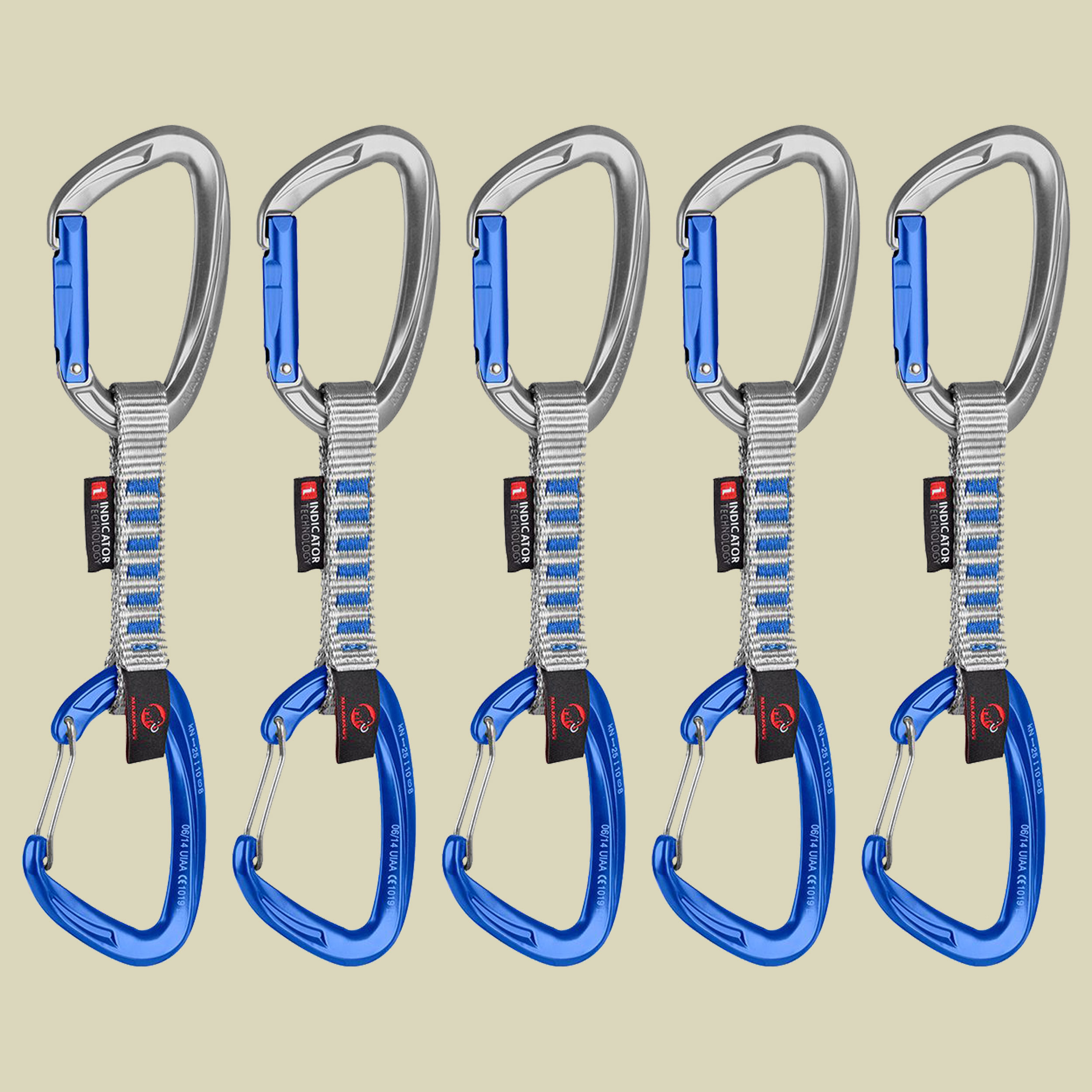 5er Pack Crag Indicator Wire Express Sets Straight Gate / Wire Gate Farbe silver-ultramarine