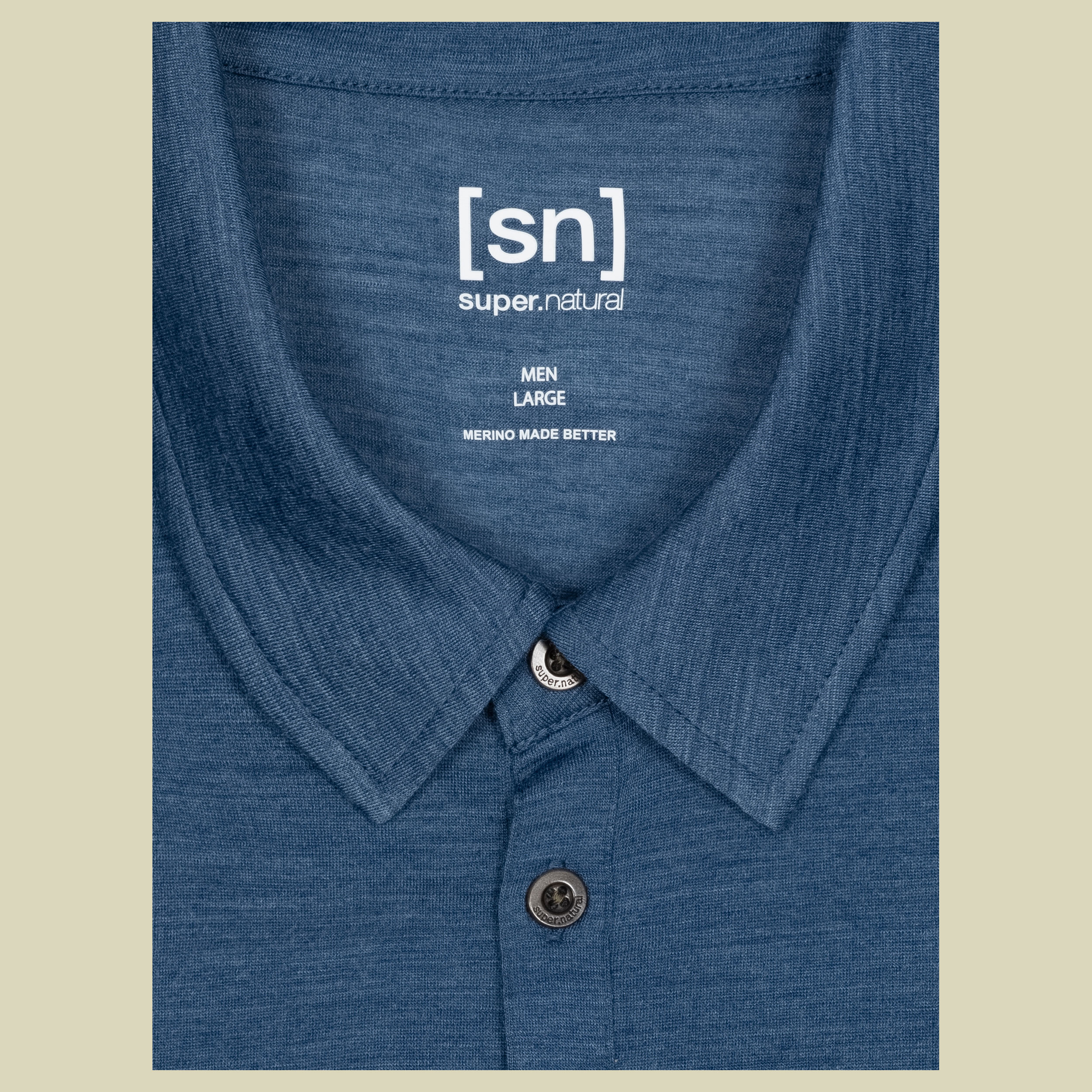Travel Polo Men Größe S Farbe dark denim melange