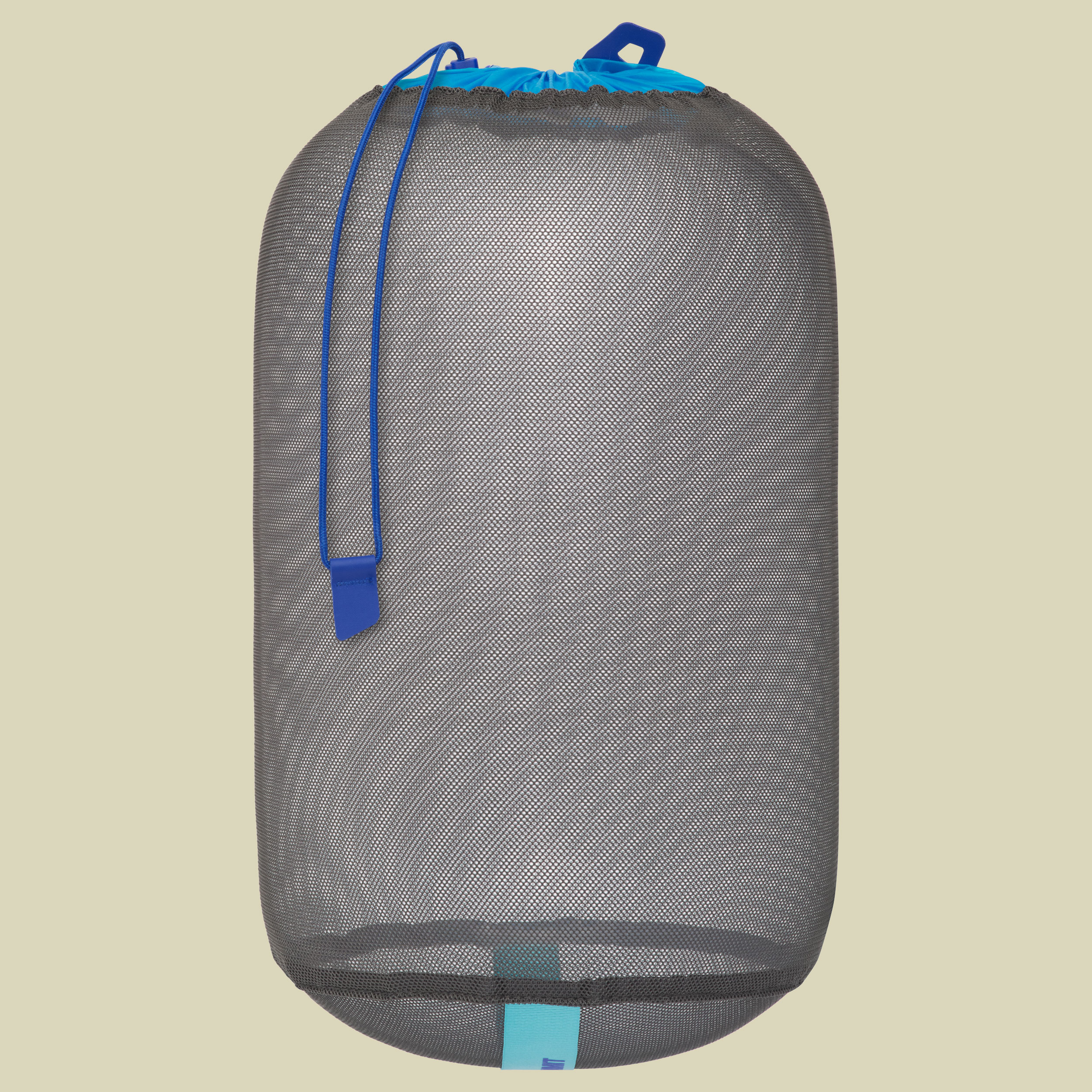 Mesh Stuff Sack 8L grau - beluga (blue atoll top)