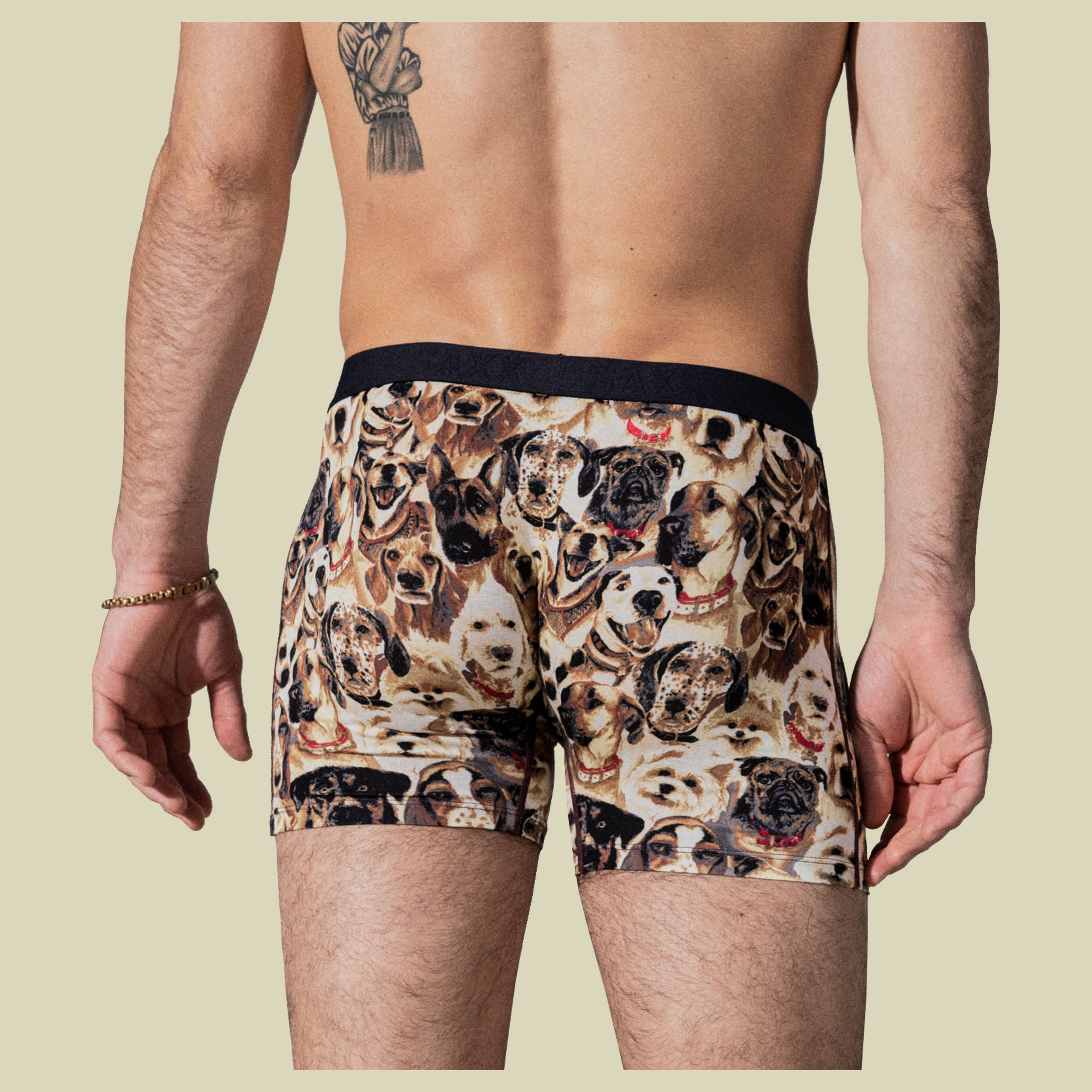 Vibe Super Soft Boxer Brief Größe S Farbe dogs of saxx-multi