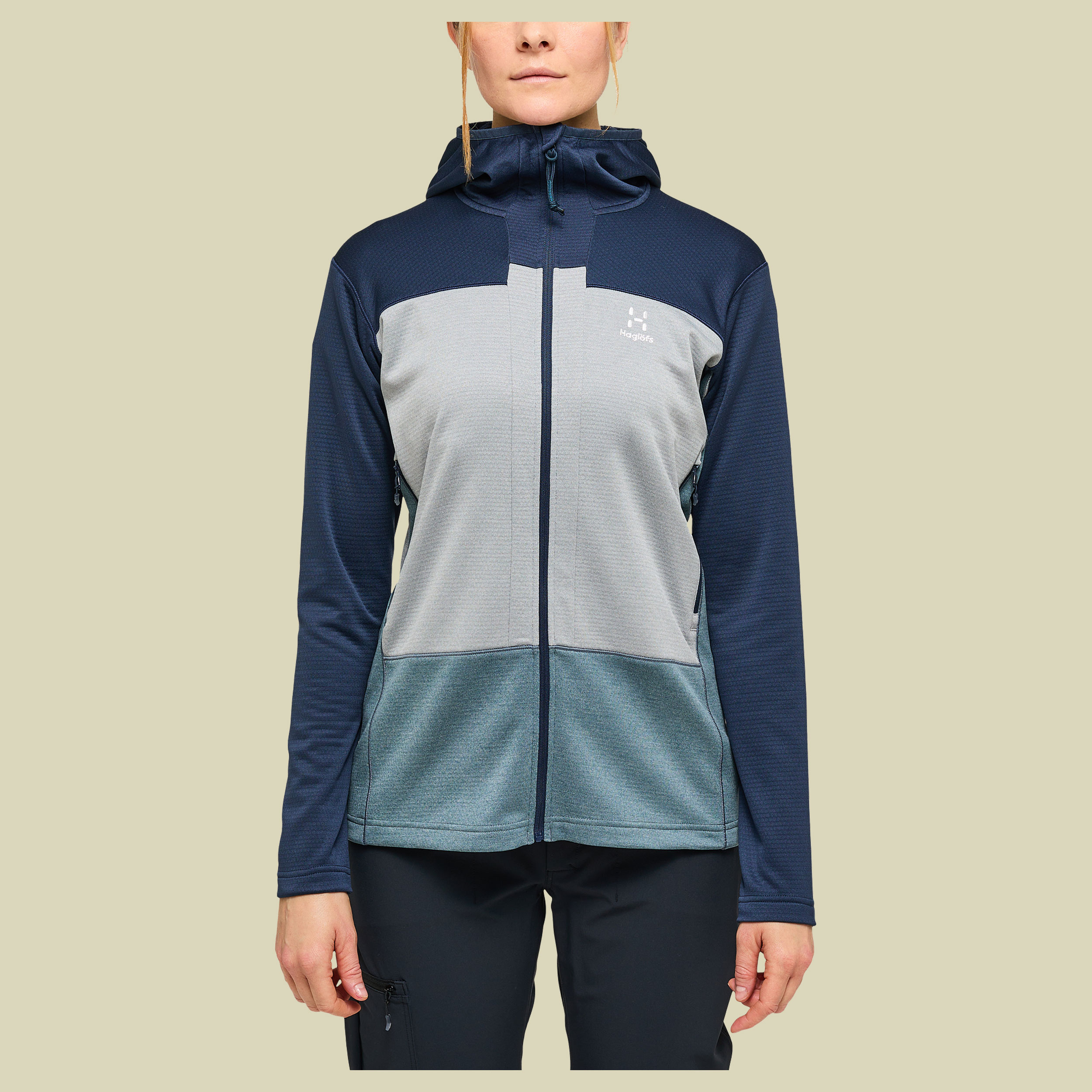 Roc Flash Mid Hood Women M blau- tarn blue/concrete