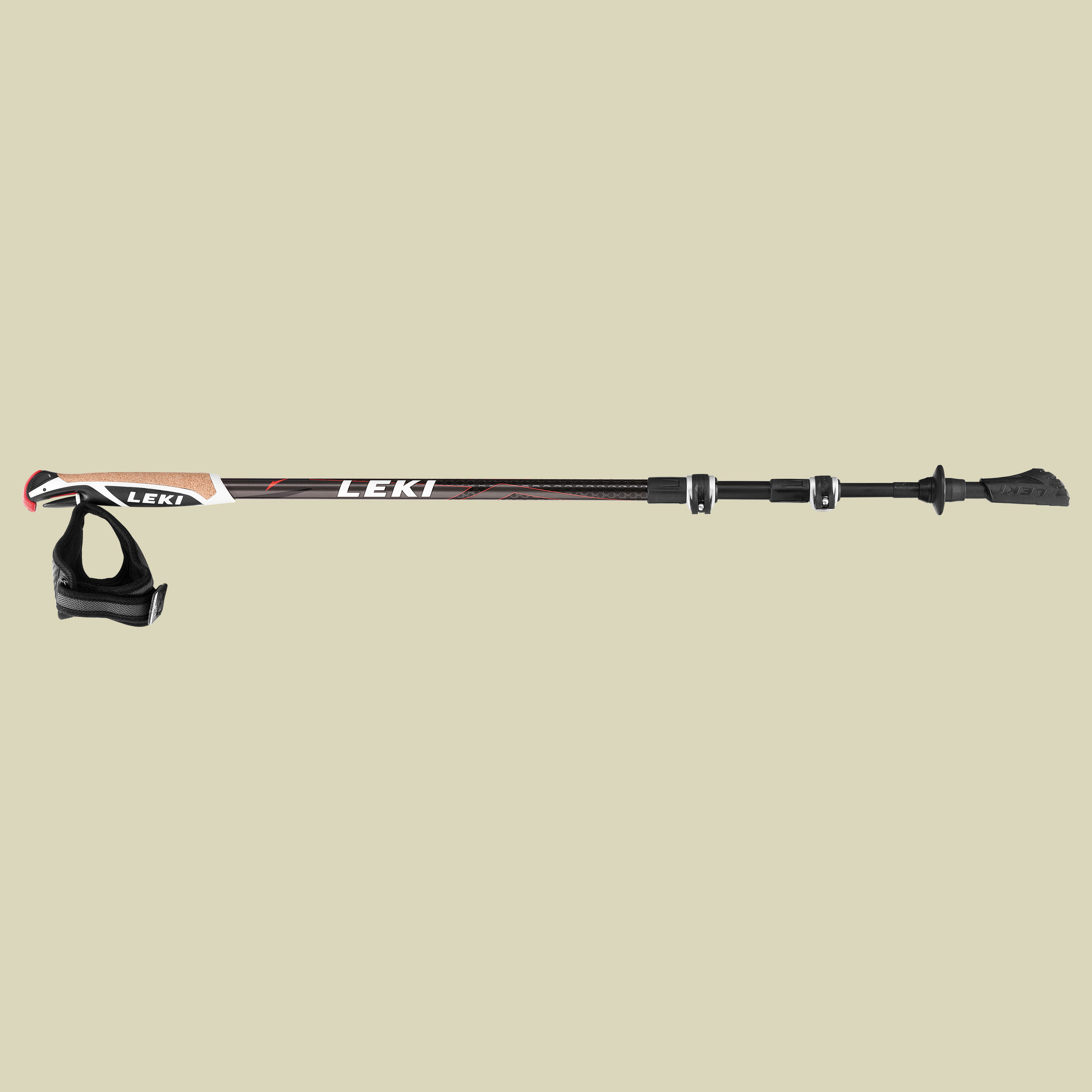 Traveller Carbon 6362603 Länge:62-130cm Farbe:schwarz/weiss/rot