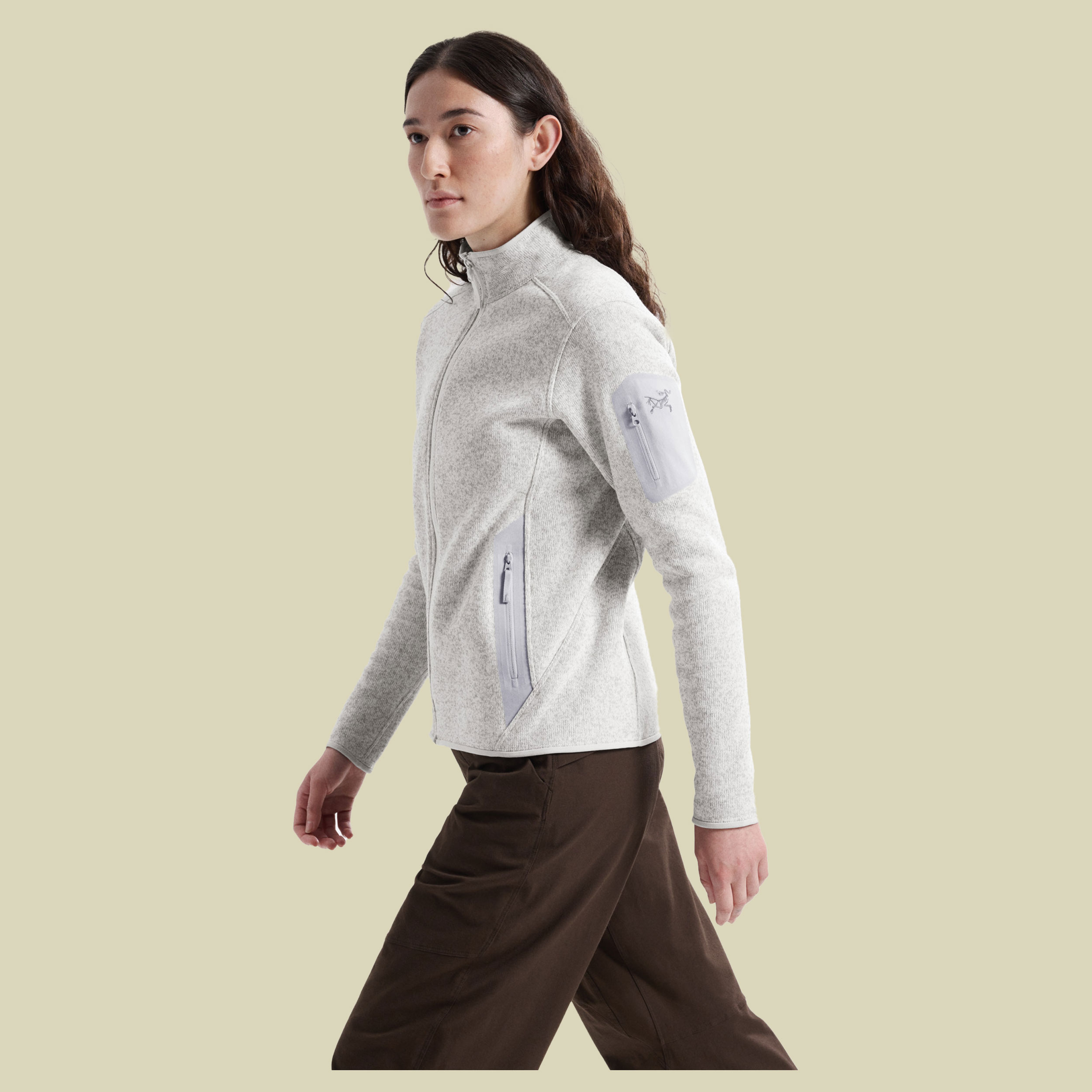 Covert Cardigan Women M grau II - atmos heather
