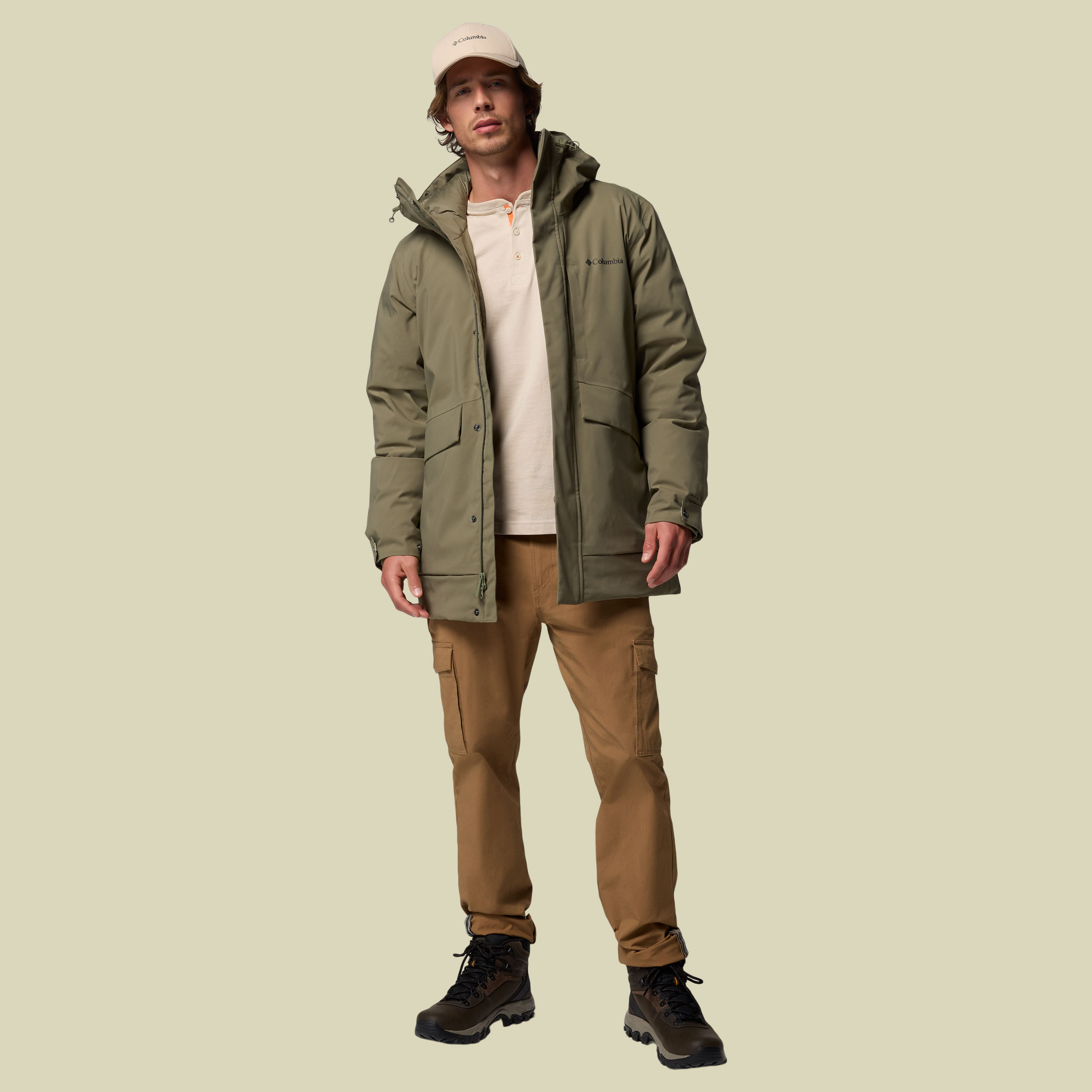 Street Heights Parka Men XXL grün- Farbe stone green