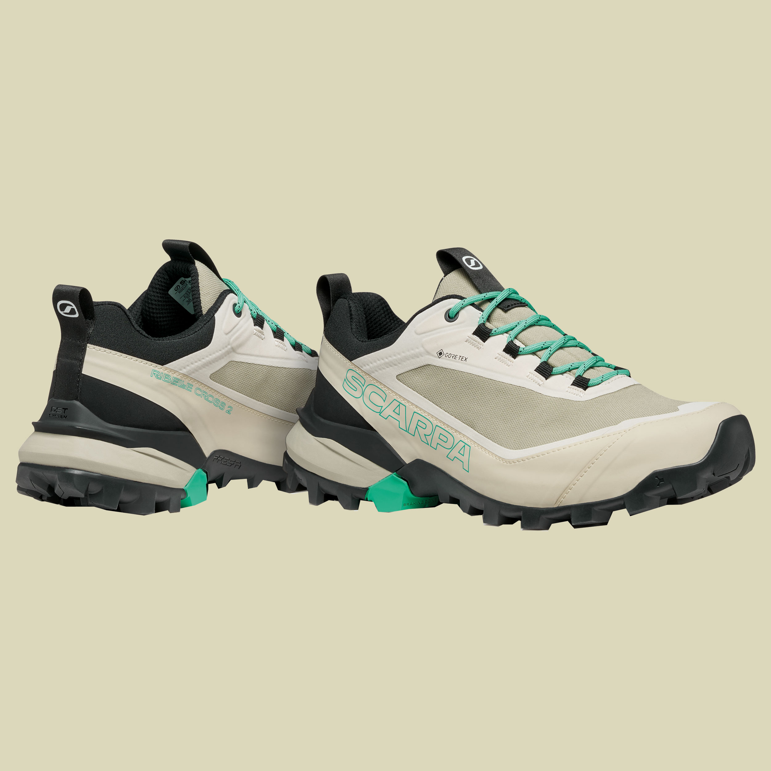 Ribelle Cross 2 GTX Women 42 beige - fog/aqua green