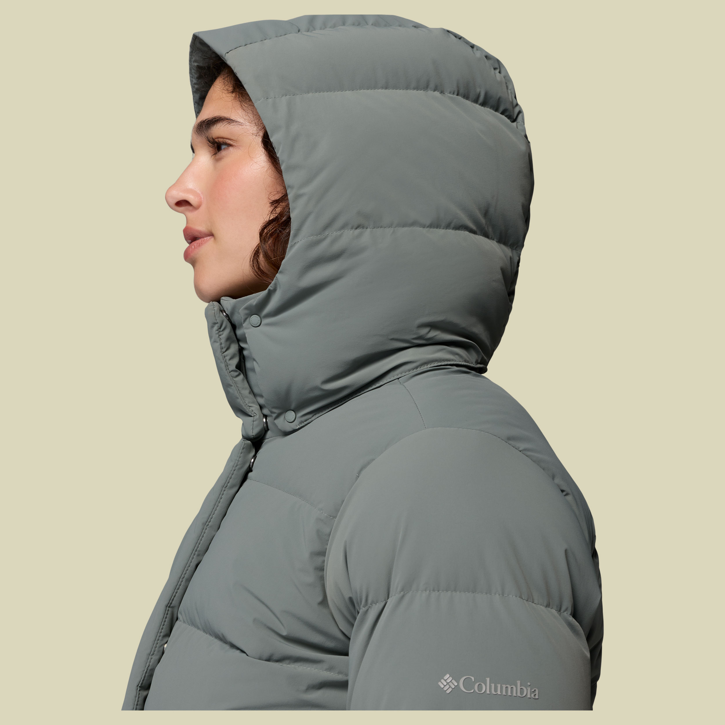 Amaze Puff Hooded Jacket Women S grau- sedona sage