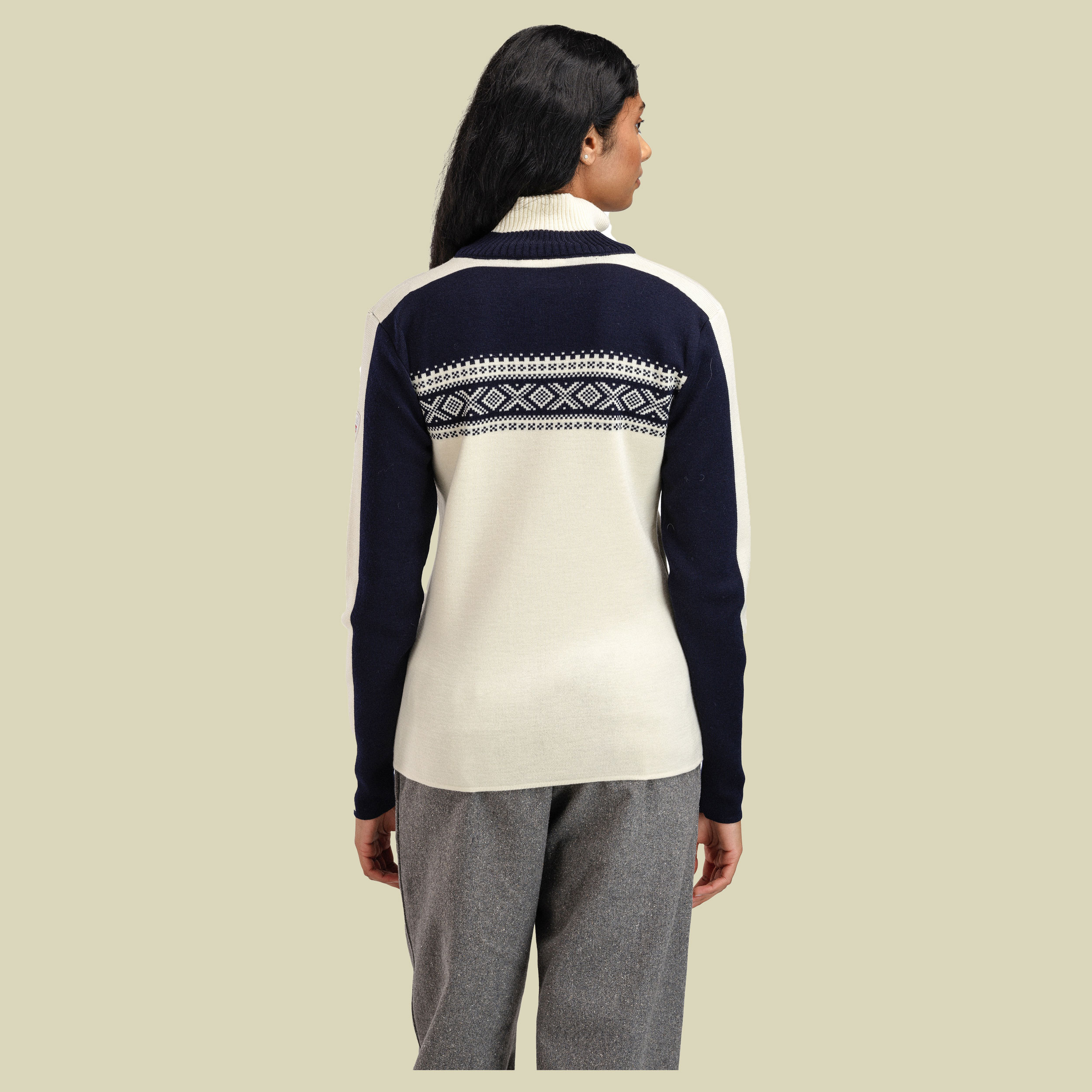 Dystingen Sweater Women XL blau - off white/navy