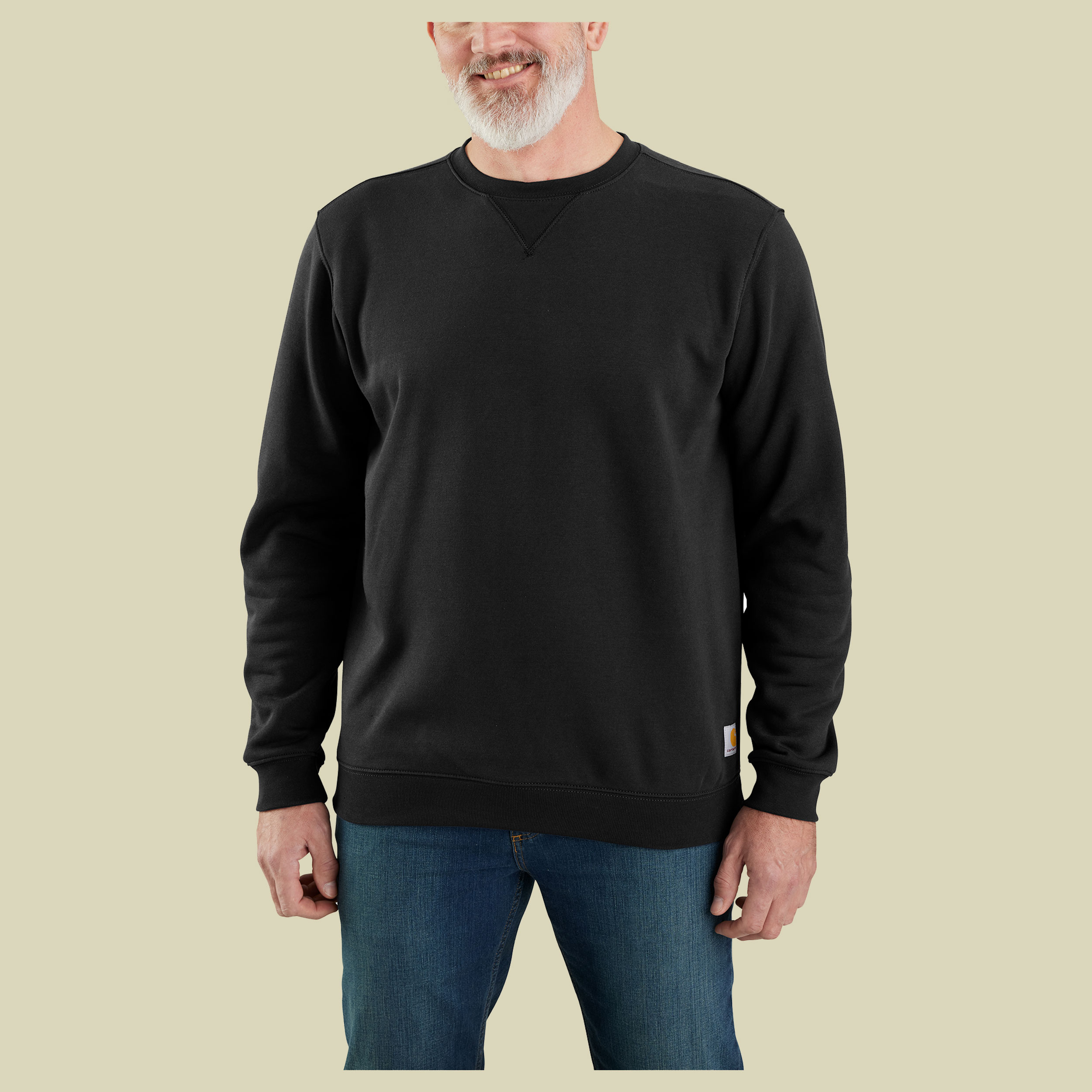 Midweight Crewneck Sweatshirt Men XL schwarz - black
