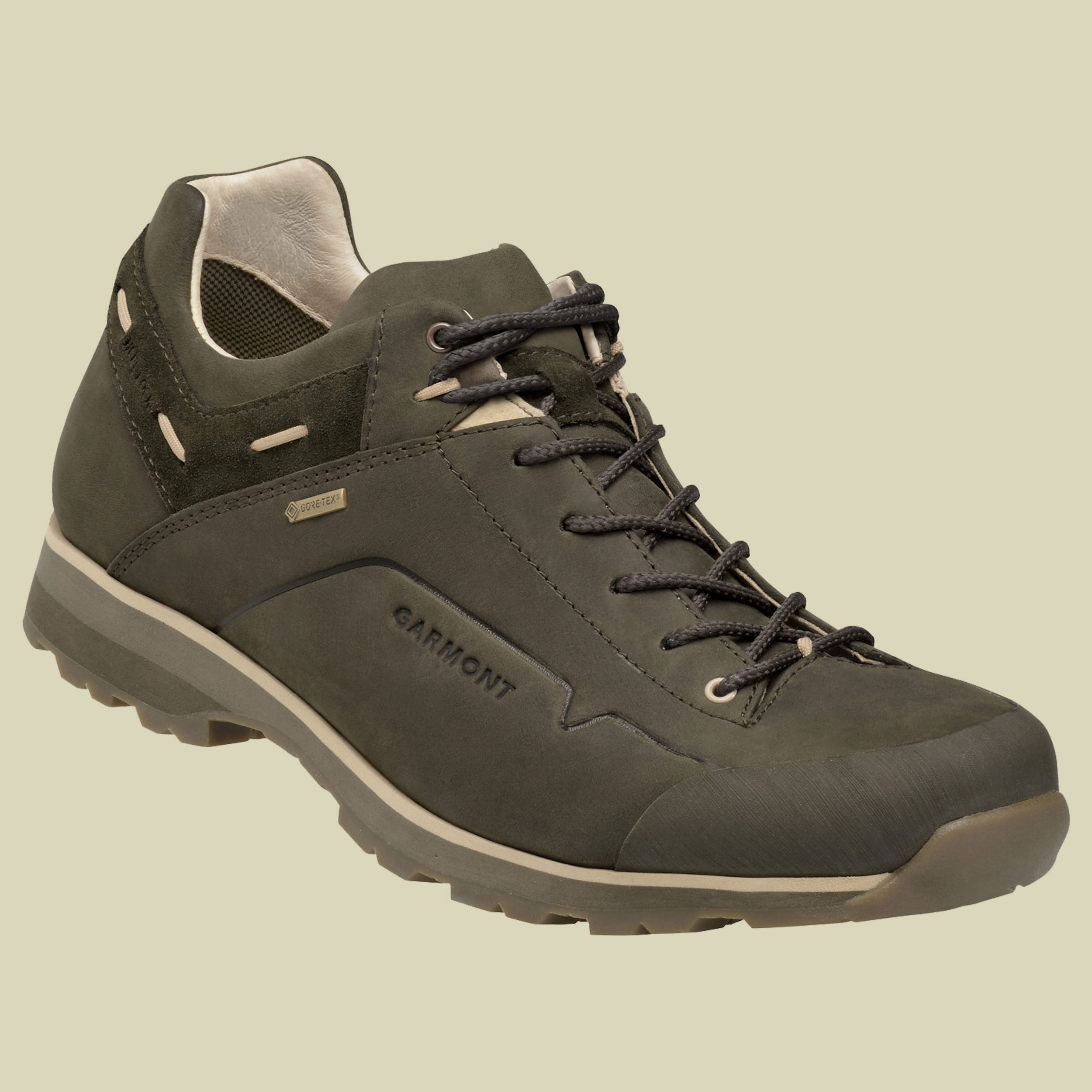 Miguasha Low Nubuk GTX Men Größe UK 9,5 Farbe olive green-beige