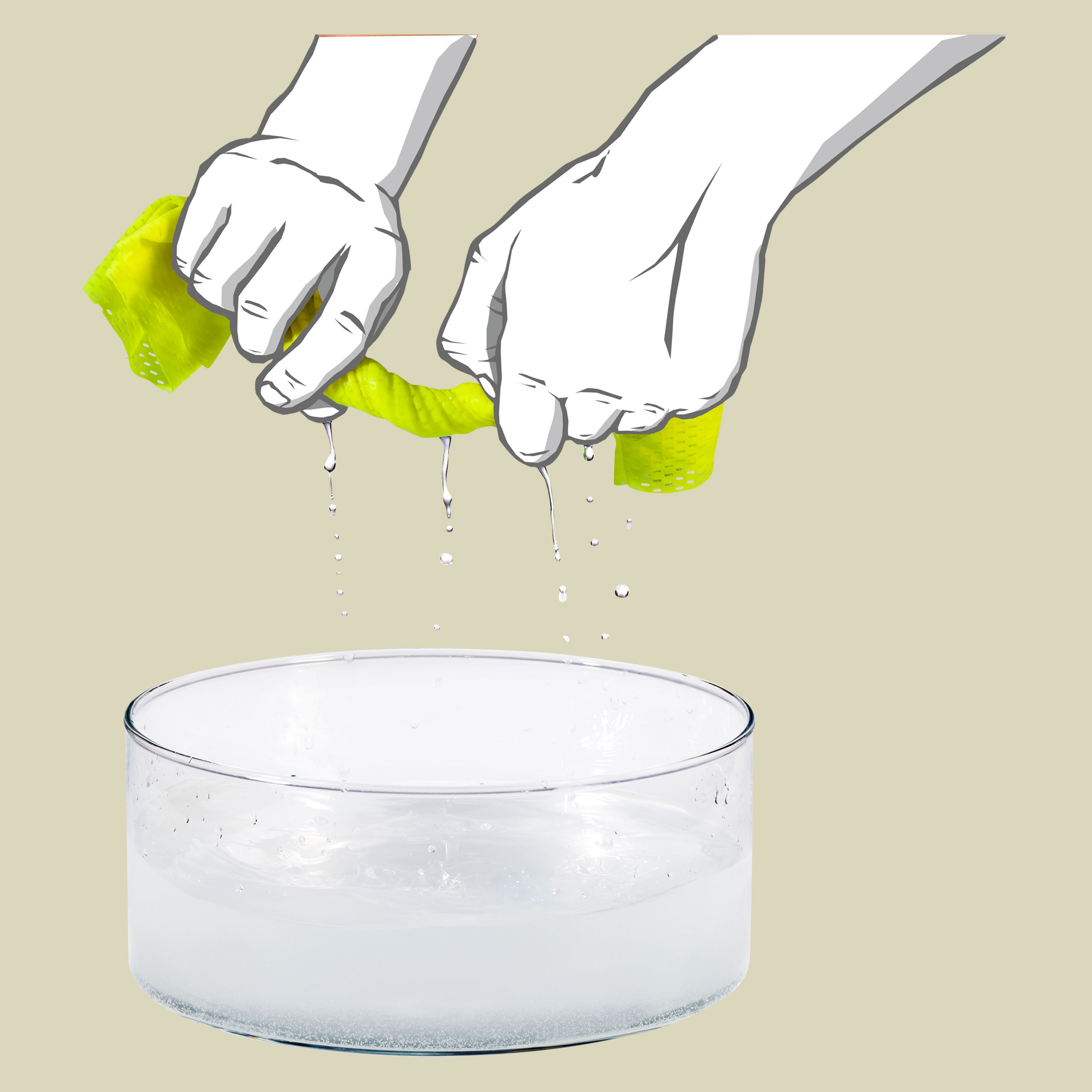 Ultra Cool Towel S Maße: 43x40cm Farbe: neon yellow