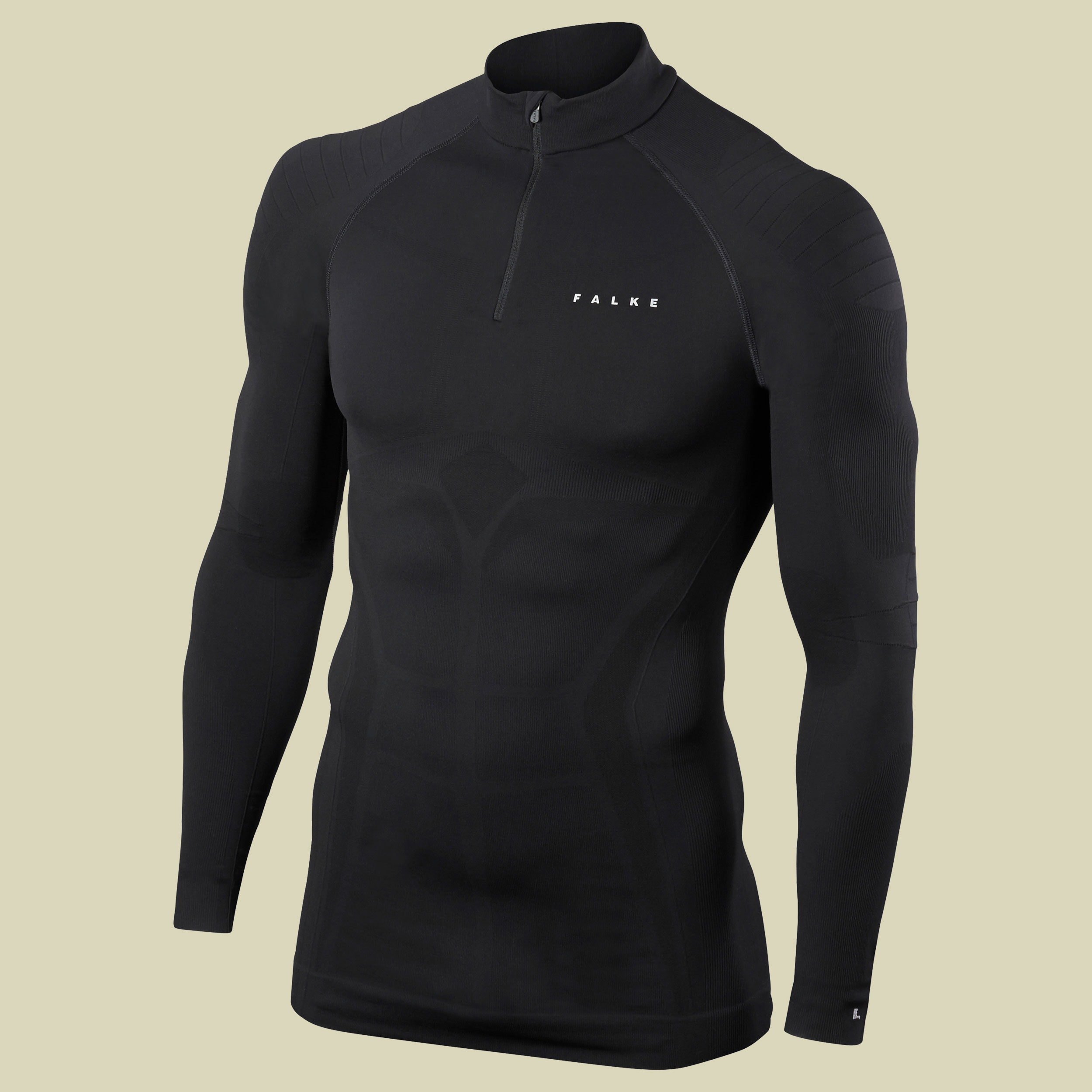 MW Zip Shirt Tight Fit Men  Größe S Farbe black