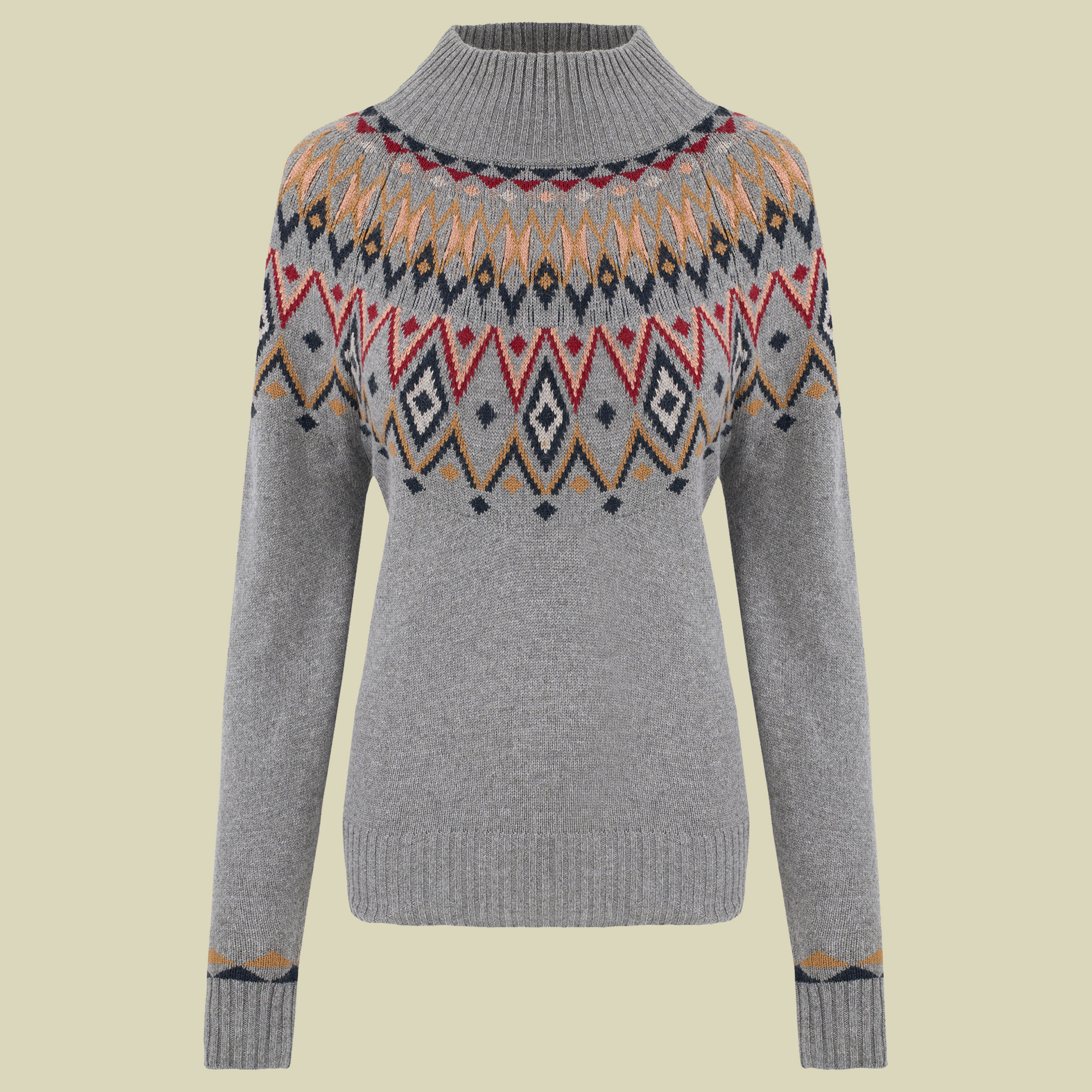 Indu Eco Mock Neck Women Größe XL Farbe monsoon grey