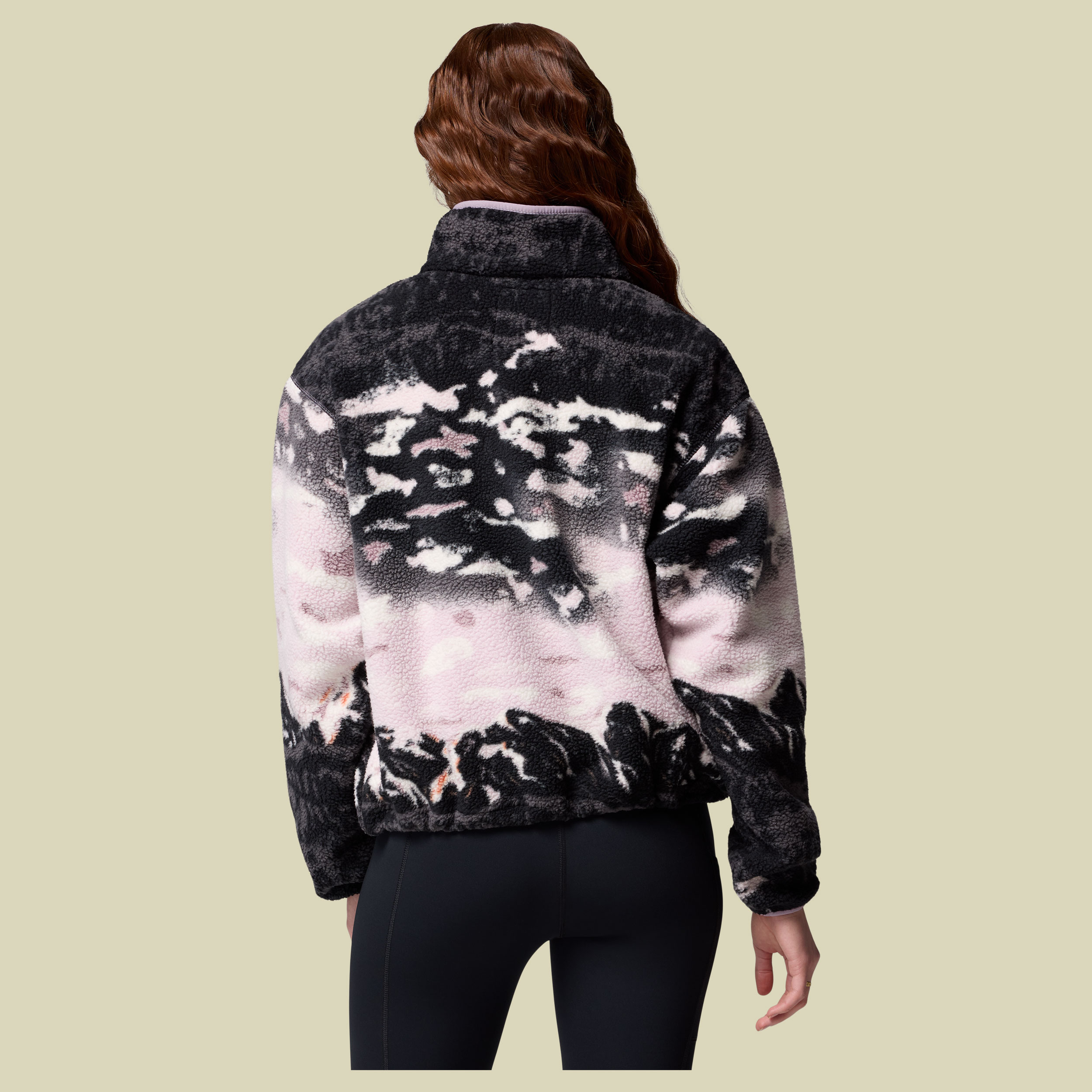 Helvetia II Printed Cropped Half Snap Women XS mehrfarbig dunkelbraun - Farbe shale purple sisters
